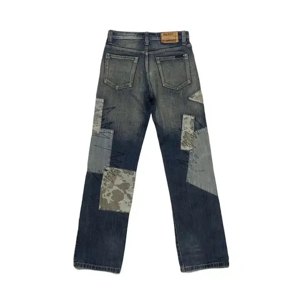 If Six Was Nine W29 L32🔥VINTAGE GAZOZ JEANS PATCHWORK VERY RARE DENIM PANTS Size US 29 - 6 Thumbnail