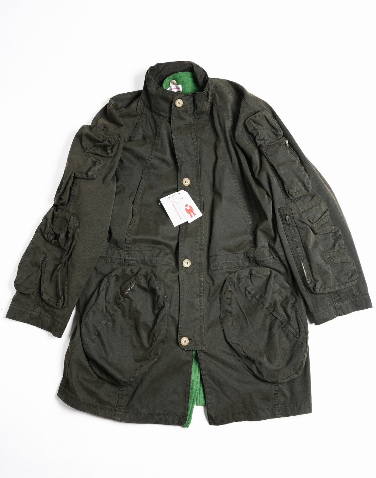 image of Walter Van Beirendonck Fw 2010-2011 Parka in Army Green, Men's (Size Medium)