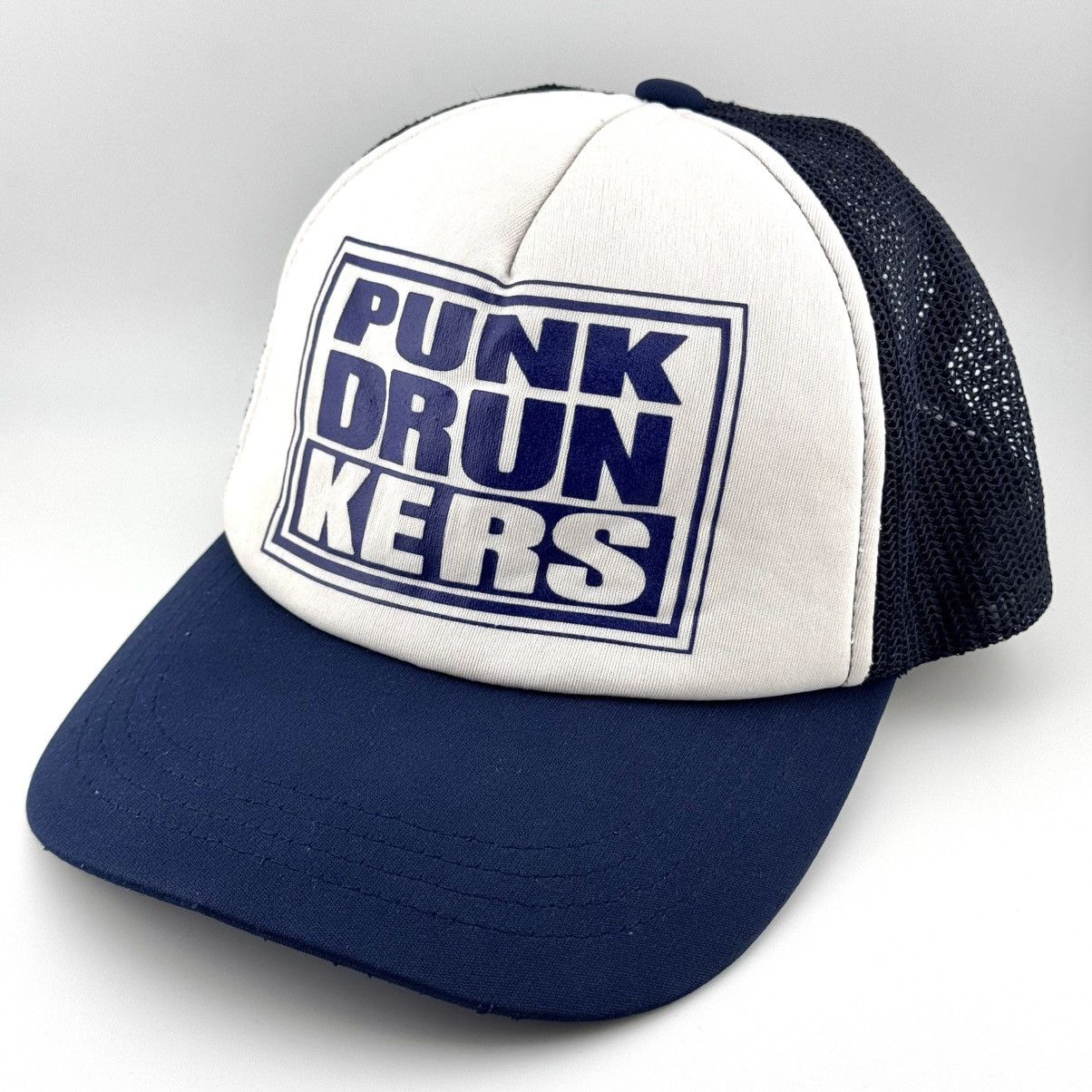 Vintage Punk Drunkers Trucker Hat Chaotic Streetwear Y2K Cap Size ONE SIZE - 3 Thumbnail