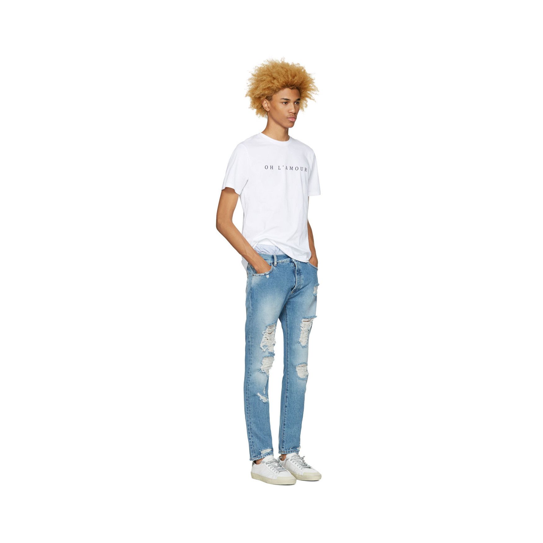 Palm Angels Palm Angels Ripped Jeans Size US 29 - 1 Thumbnail