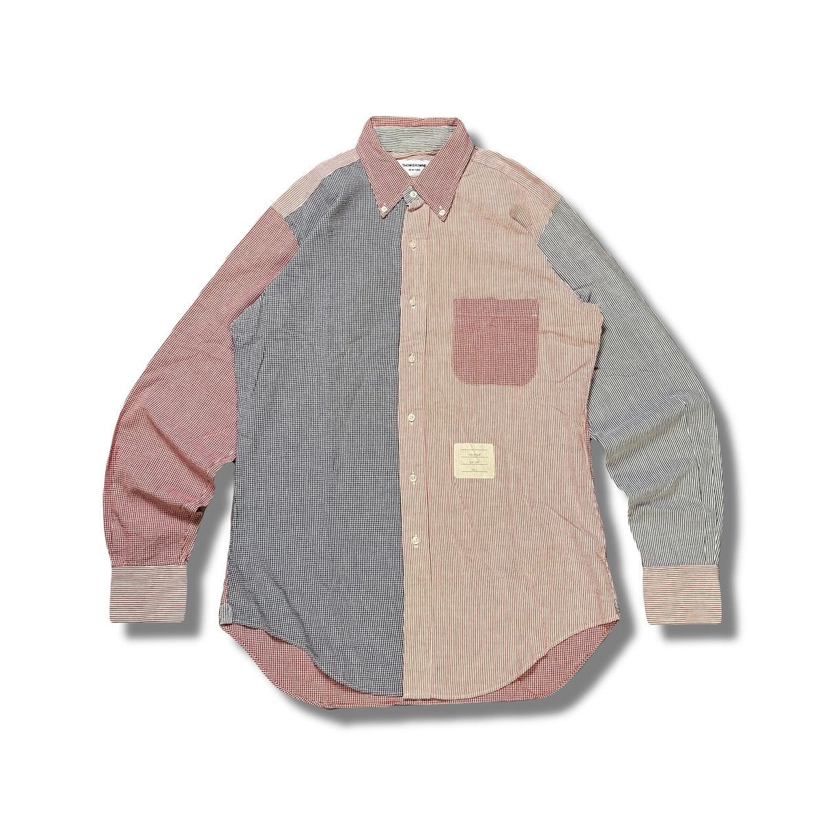 Thom Browne Thom Browne Multi Color Button Down Casual Long Shirt Size US L / EU 52-54 / 3 - 2 Thumbnail