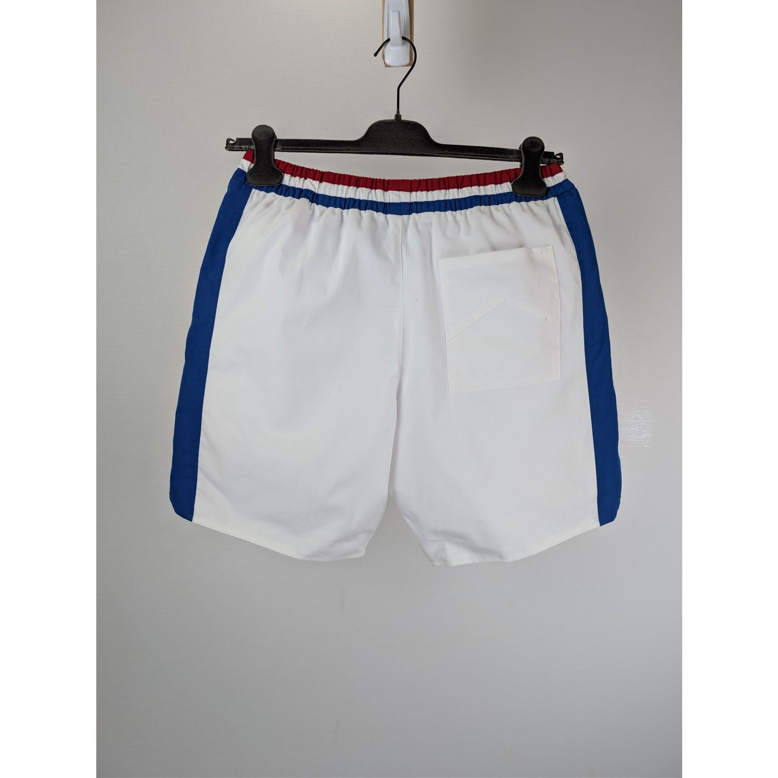 Rhude o1rshd1 CC20 Chevron Track Shorts in White/Blue/Red Size US 32 / EU 48 - 11 Thumbnail