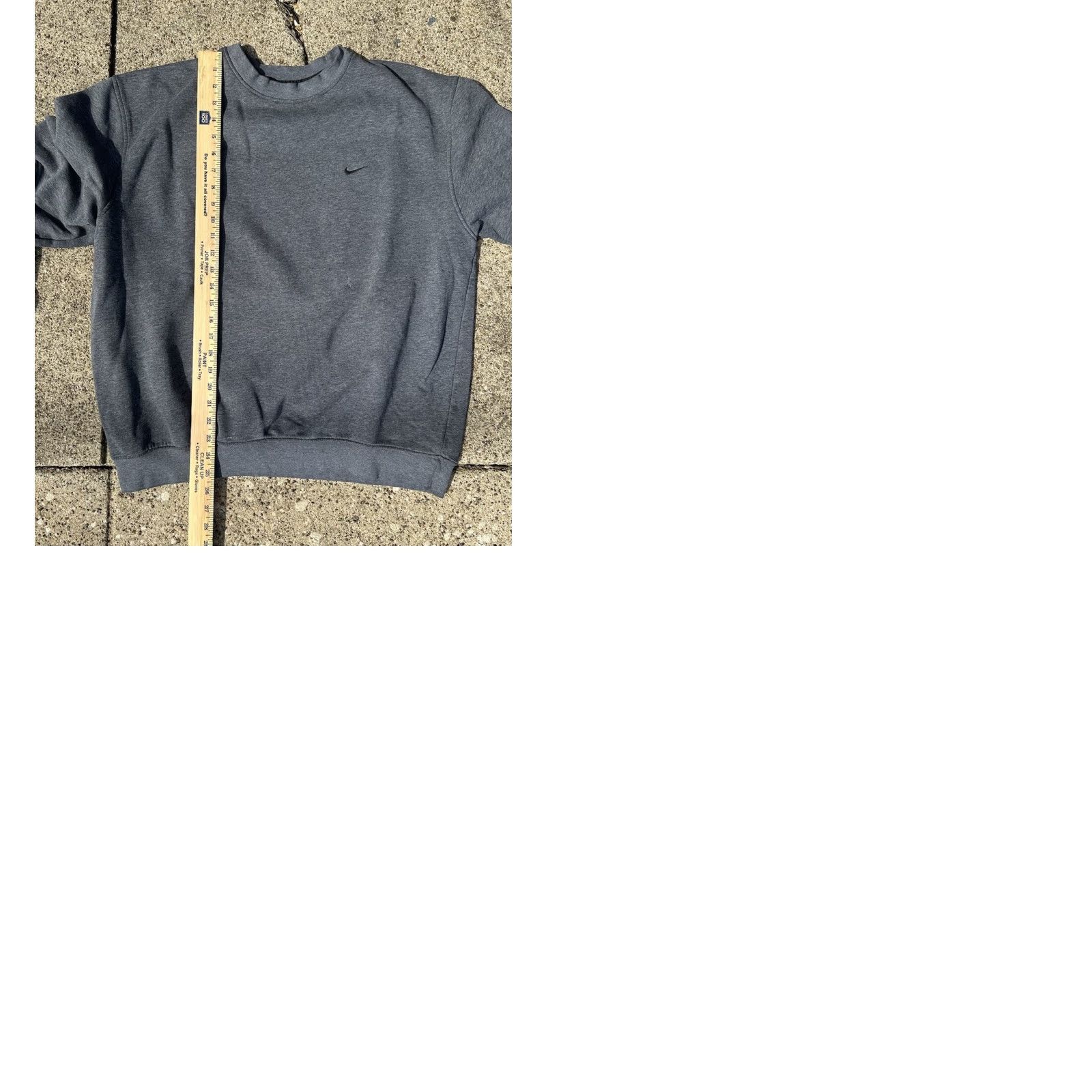 Nike VINTAGE Nike Sweatshirt Crewneck XL Gray Swoosh Mini Embroidered Logo 90s Y2K Sportswear Men Size US XL / EU 56 / 4 - 9 Thumbnail