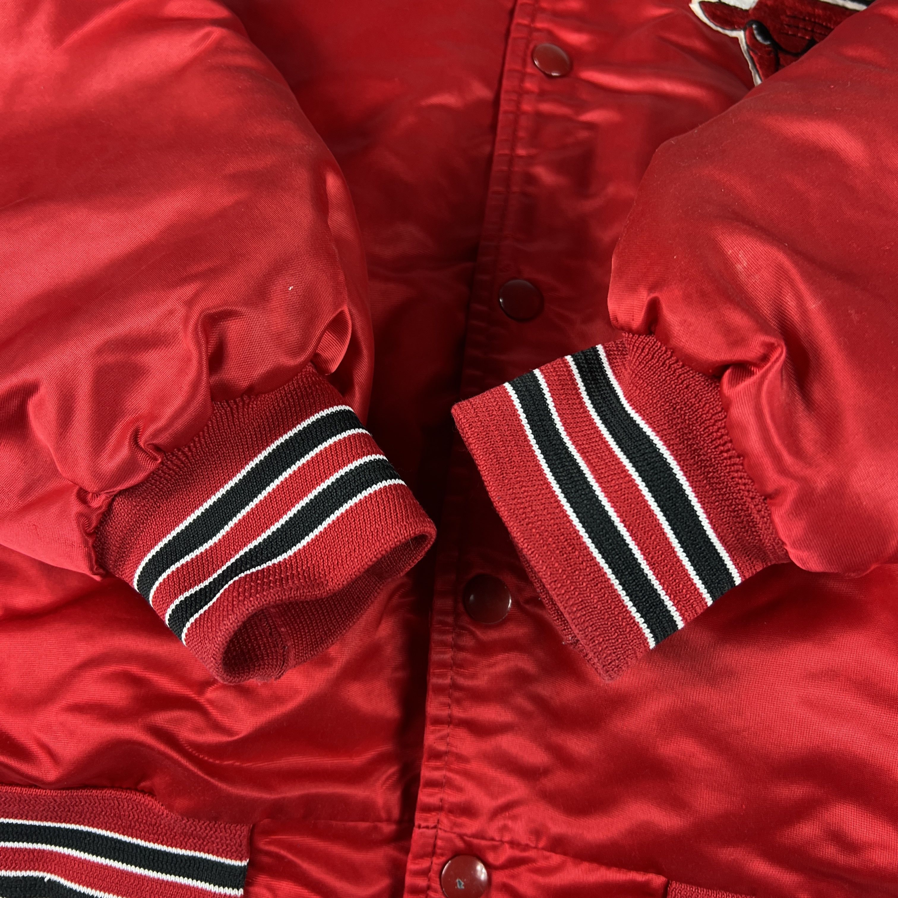 Chalk Line × NBA VTG 90s NBA Chicago Bulls Satin Jacket Snap Button Bomber Size US XL / EU 56 / 4 - 6 Thumbnail