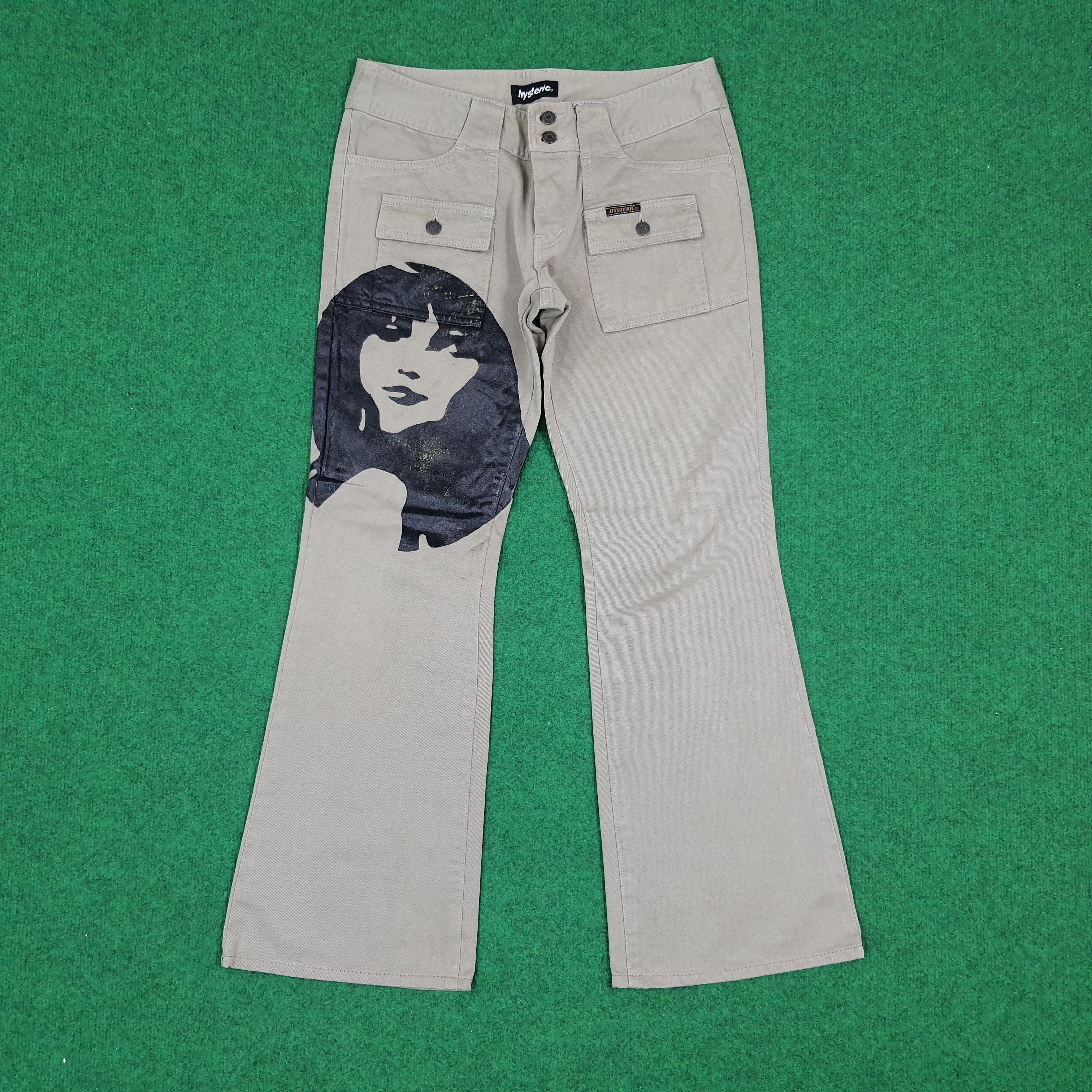 Hysteric Glamour Vintage Hysteric Glamour Boot Cut Custom Logo Pants C193N18 Size 27" / US 4 / IT 40 - 1 Thumbnail