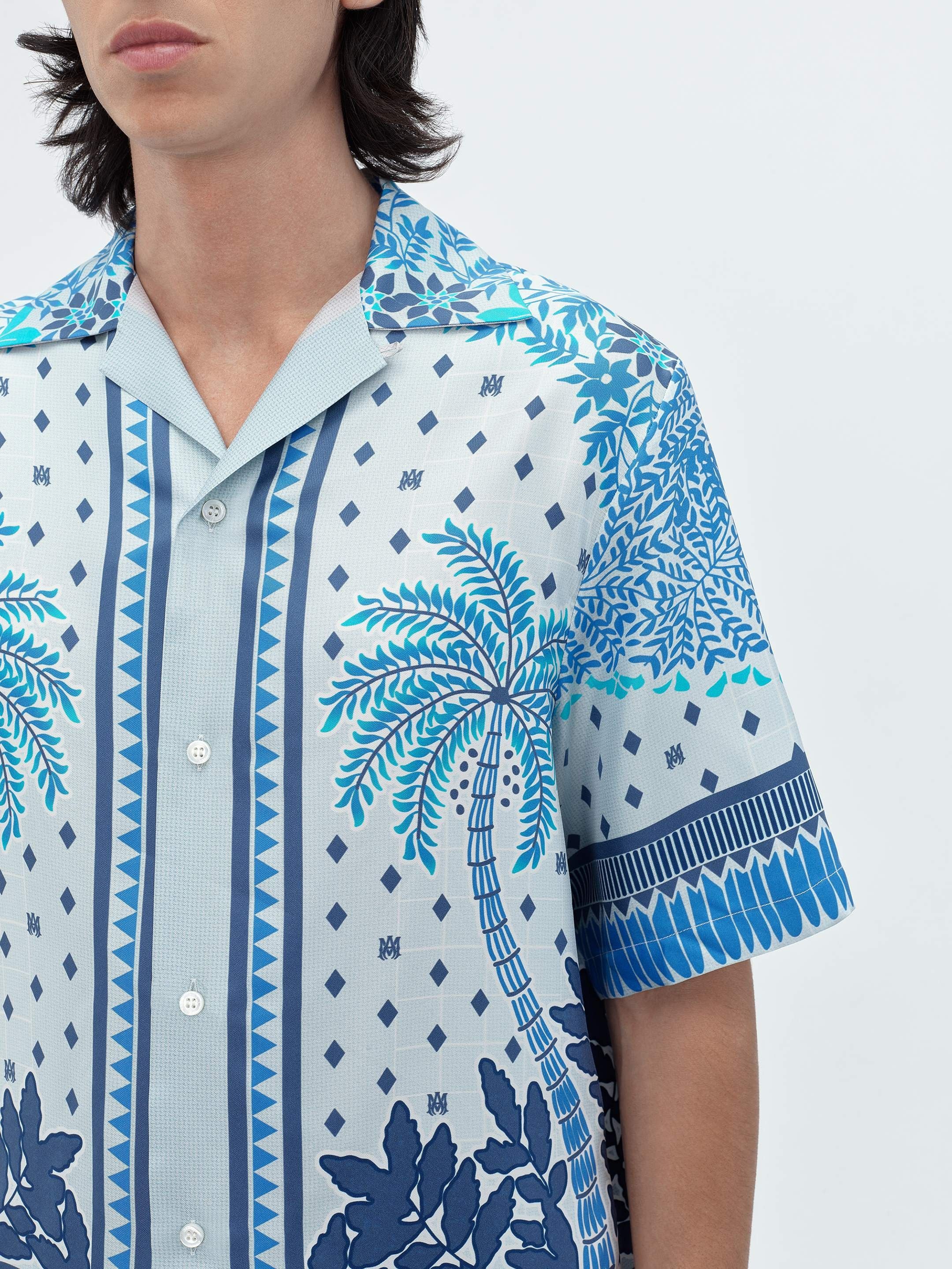 Amiri o1s1wg110425 Palm Tree Bowling Shirt in Multicolor Size US M / EU 48-50 / 2 - 6 Thumbnail