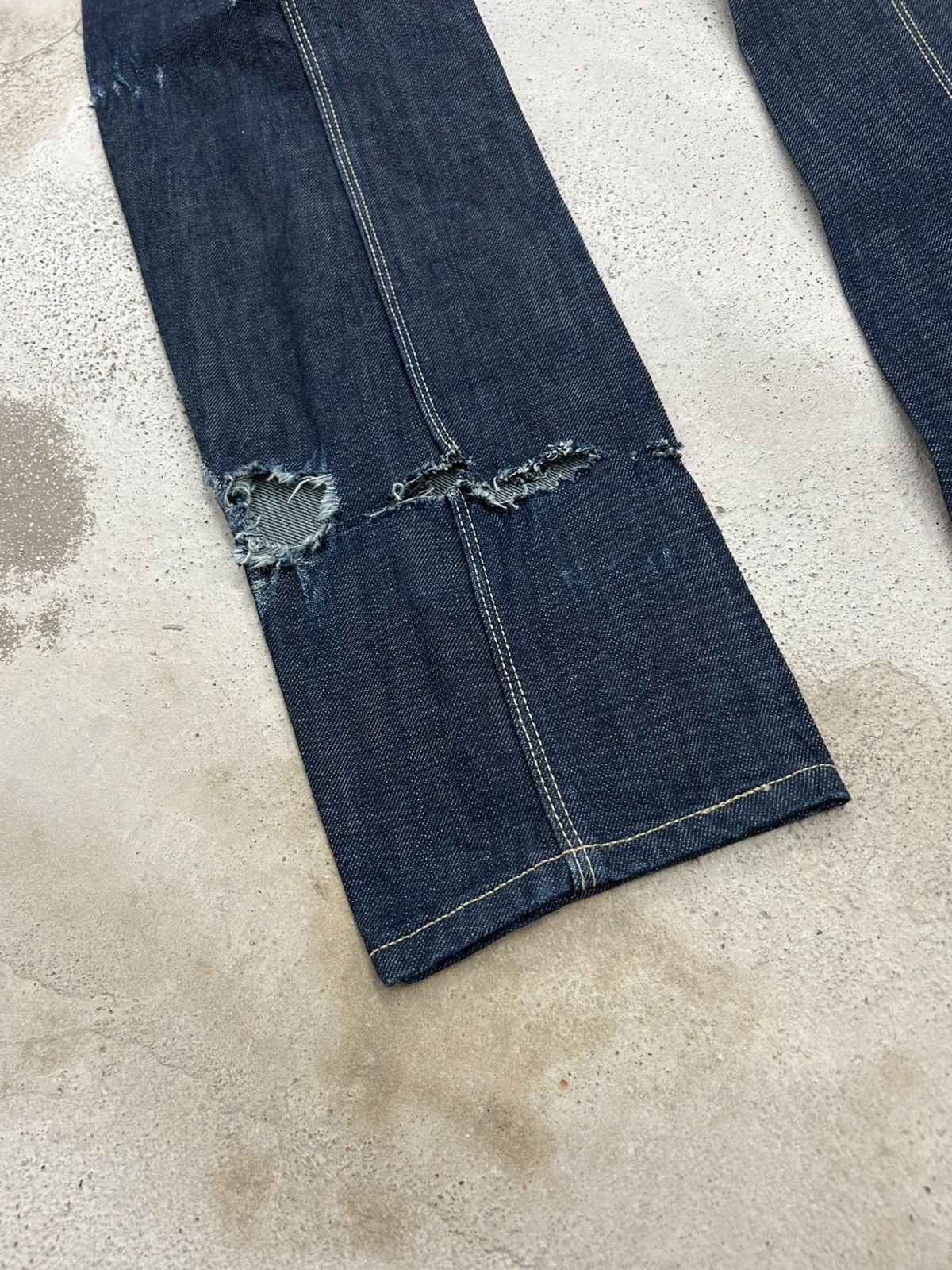 Levi's 90s Levis Engineered Jeans Ripped Jeans Indigo Colour Size US 29 - 10 Thumbnail