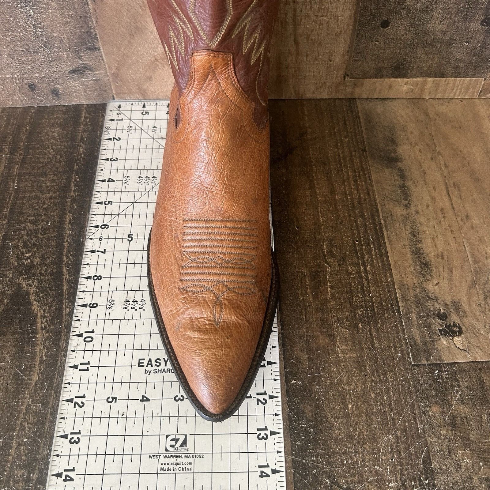 Panhandle Slim Panhandle Slim Vintage Smooth Ostrich Cowboy Boots Mens 12 D Size US 12 / EU 45 - 9 Thumbnail
