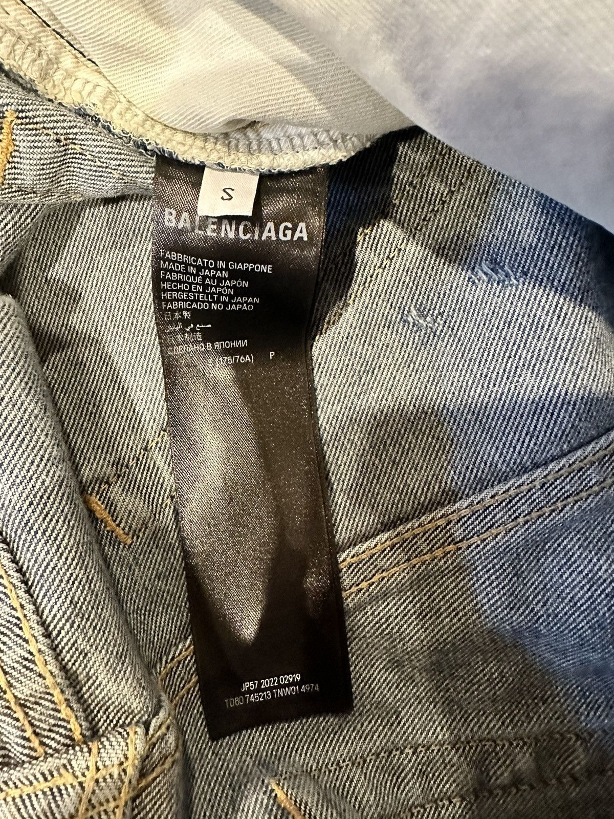 Balenciaga Balenciaga Mud Denim Blue Size US 31 - 4 Thumbnail