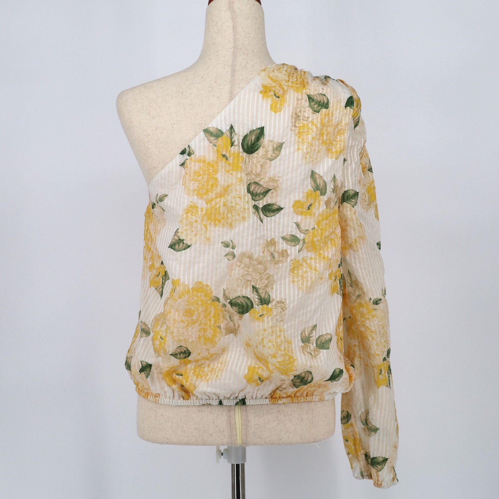CAMI NYC Cami NYC Women Floral Yellow Silk Blend Blouson Top Size M Size M / US 6-8 / IT 42-44 - 8 Thumbnail