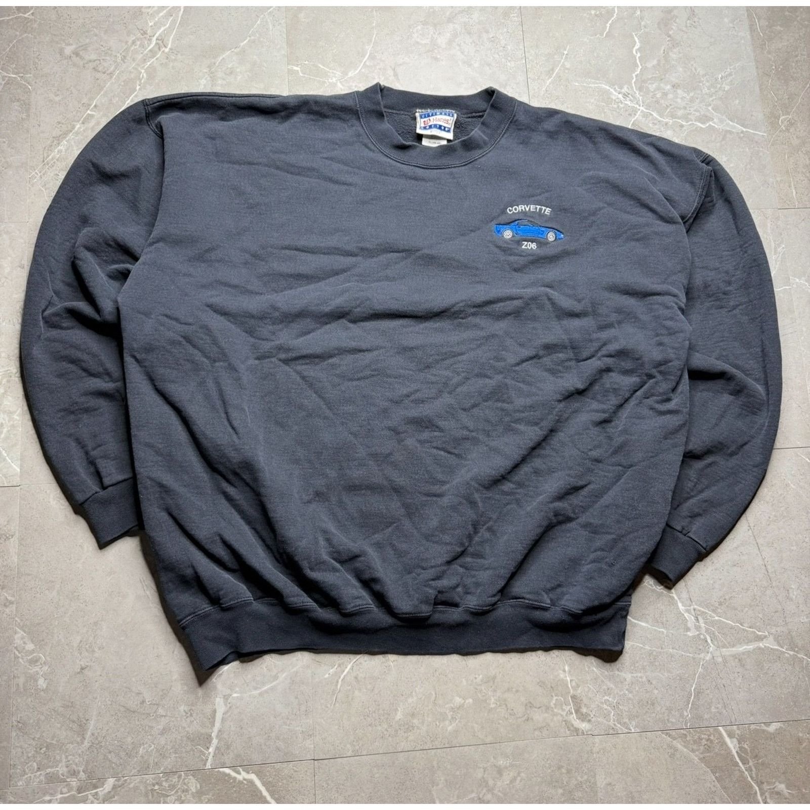 Vintage Vintage Corvette ZO6 Small Logo Black Sweatshirt Men’s XL Size US XL / EU 56 / 4 - 3 Thumbnail