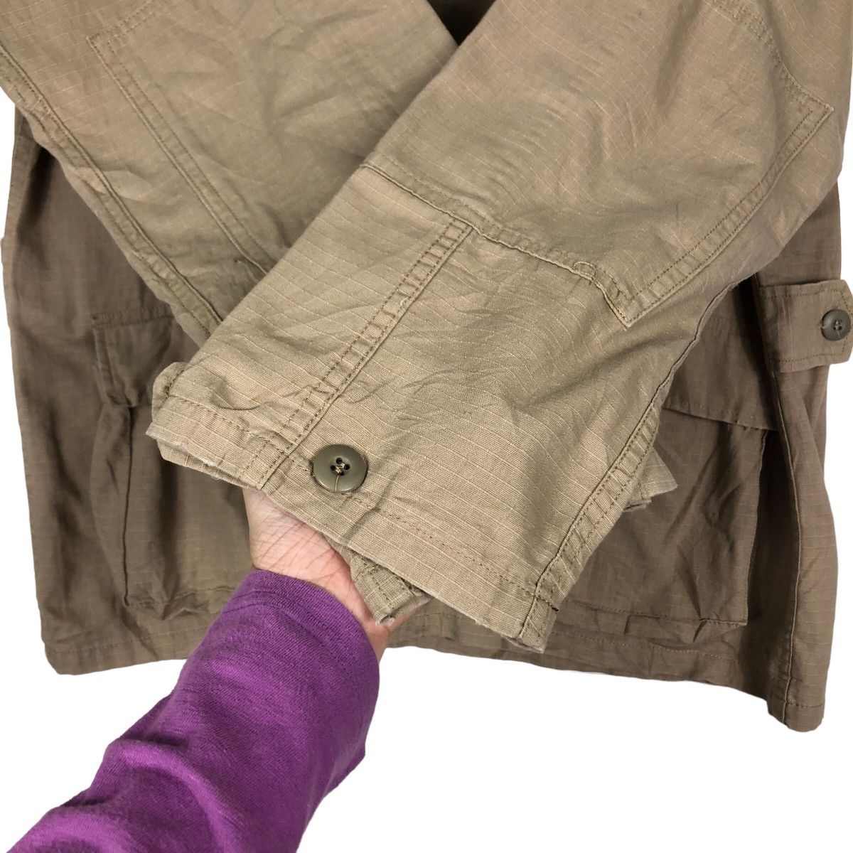 Japanese Brand Vintage Chore Cargo Jacket Multi Pocket Military Collection Size US M / EU 48-50 / 2 - 15 Thumbnail