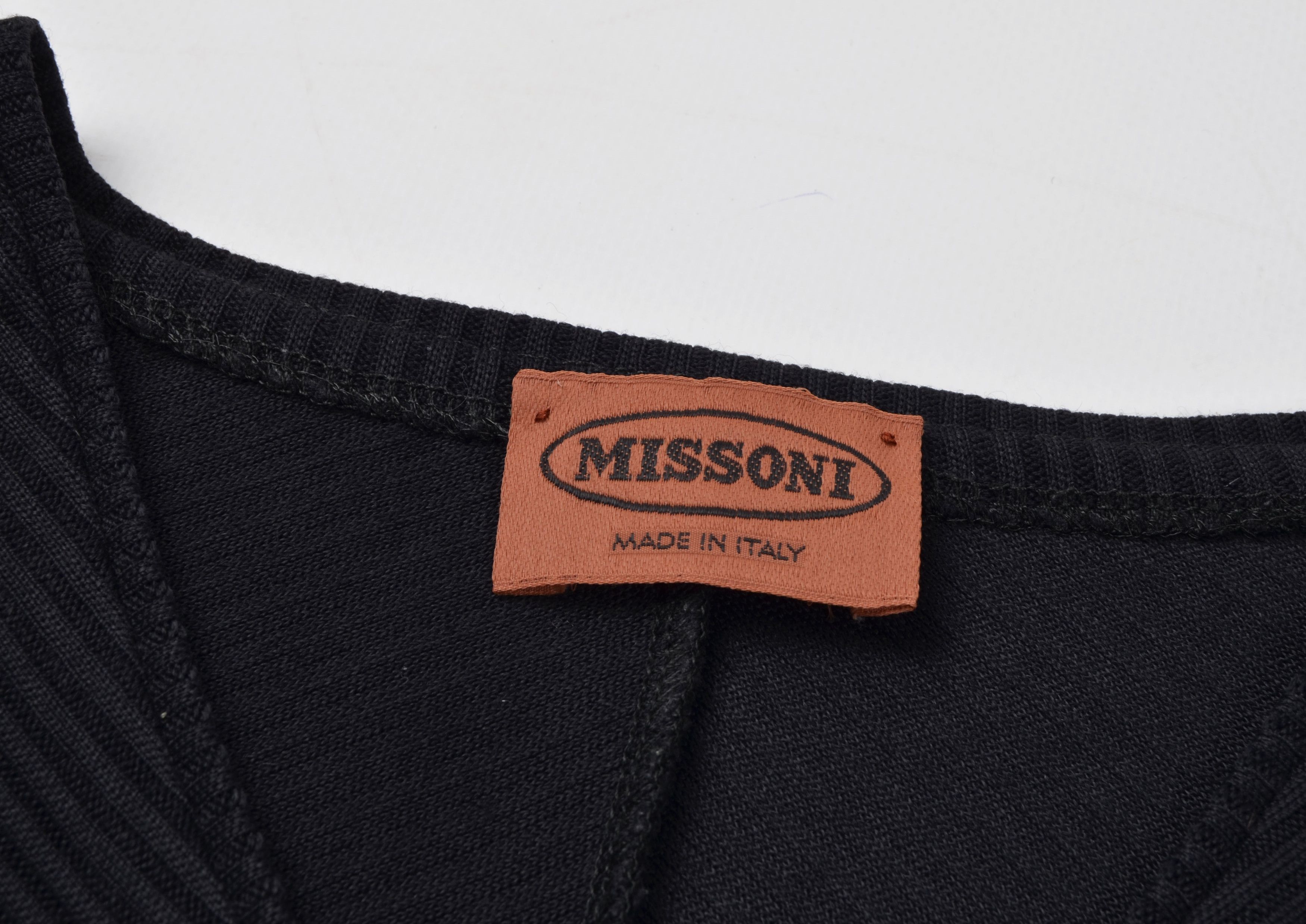 Missoni × Vintage Vintage Missoni 90's Ribbed 3/4 Sleeve Tunic Top Size S / US 4 / IT 40 - 4 Thumbnail