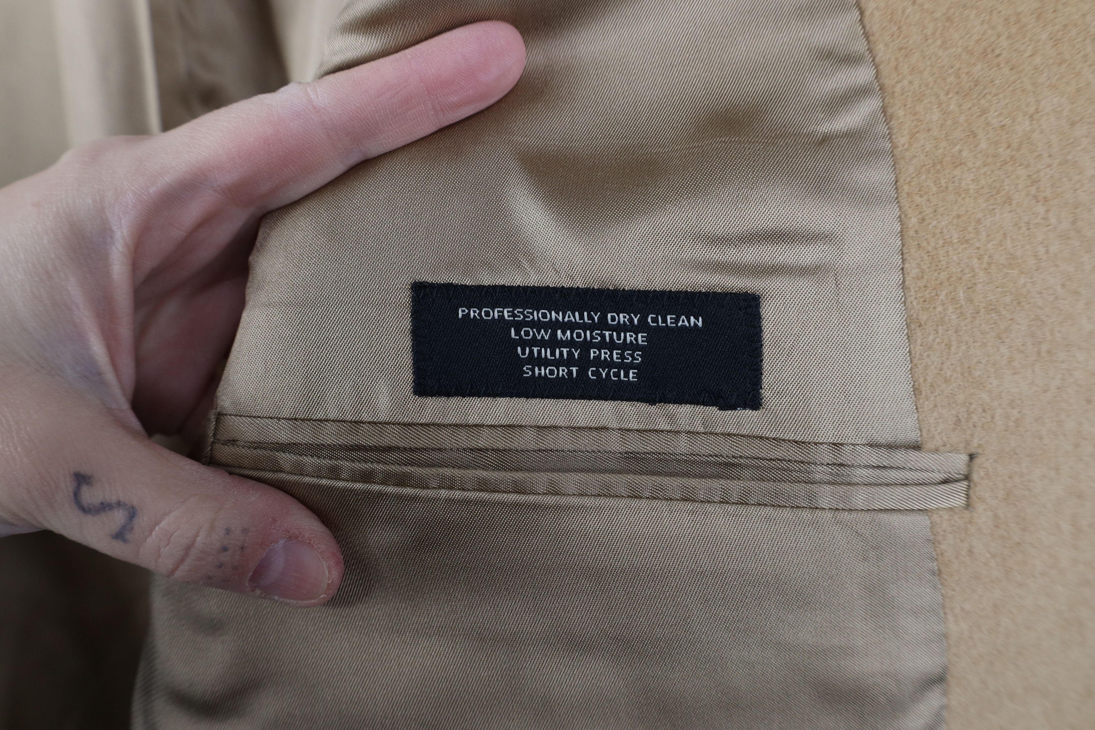 Jos. A. Bank Jos A Bank Camel Hair Suit Coat Blazer Jacket Beige Brown Size US XXL / EU 58 / 5 - 12 Thumbnail