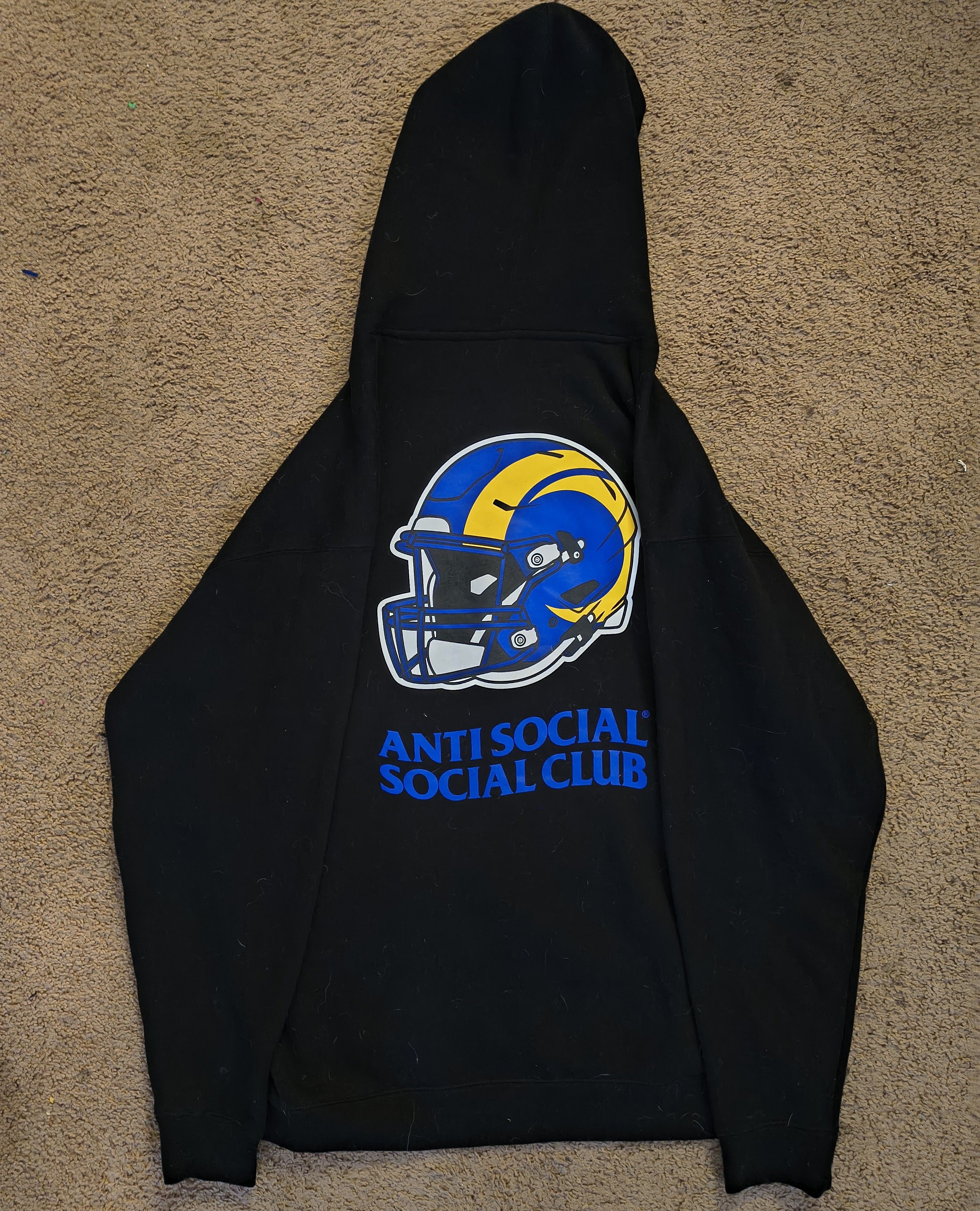Anti Social Social Club Antisocial social club Los Angeles Rams NFL hoodie 2XL Size US XXL / EU 58 / 5 - 6 Thumbnail