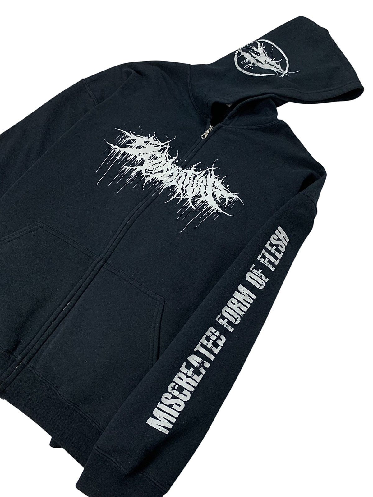 Metal Mulisha 00s Vintage Death Metal Scordatura Rock Band Hoodie Y2K Size US XL / EU 56 / 4 - 1 Thumbnail