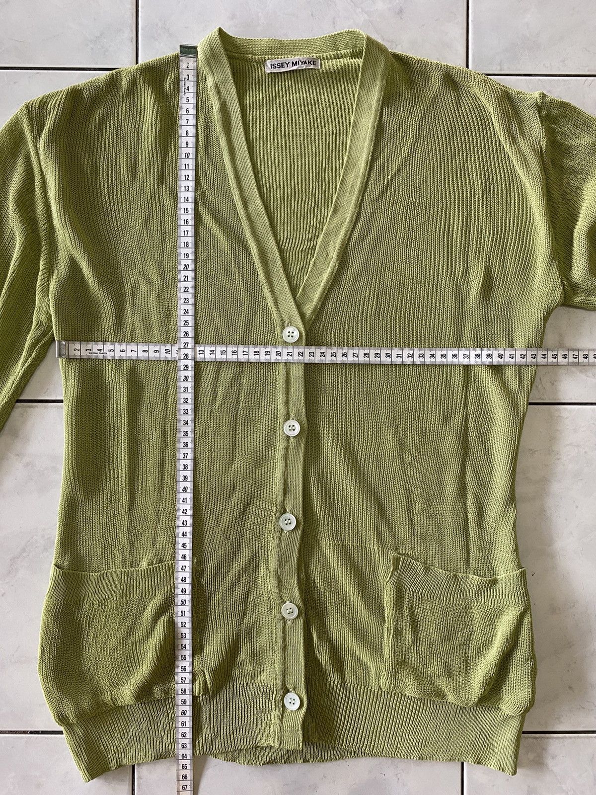 Issey Miyake Issey Miyake Olive Green Lightweight Cardigan Japanese Style Size M / US 6-8 / IT 42-44 - 17 Thumbnail