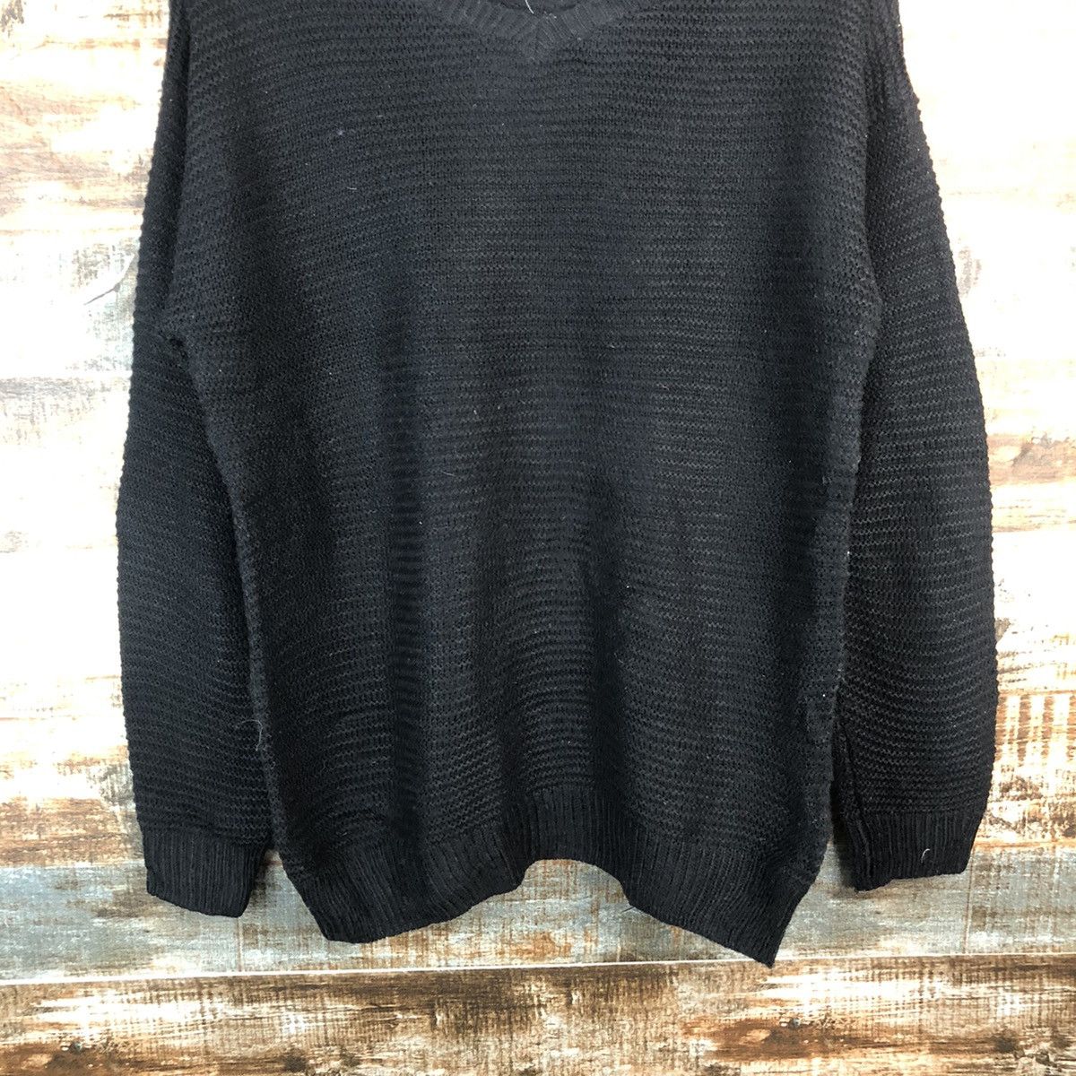 Homespun Knitwear × Japanese Brand Glacier Black Knitwear #A1332 Size M / US 6-8 / IT 42-44 - 6 Thumbnail