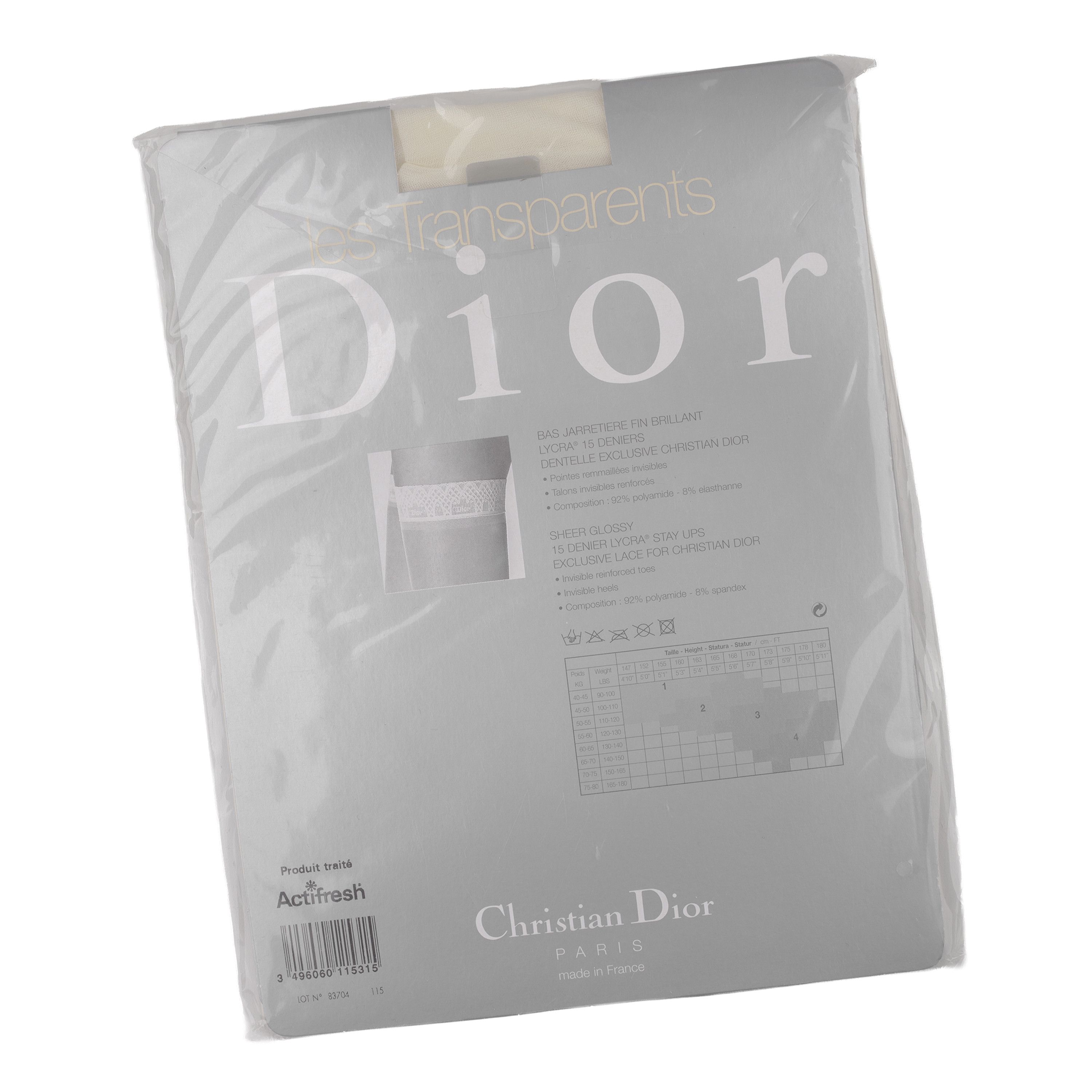 Dior Christian Dior Thigh-High Beige Vintage Stockings Size ONE SIZE - 5 Thumbnail