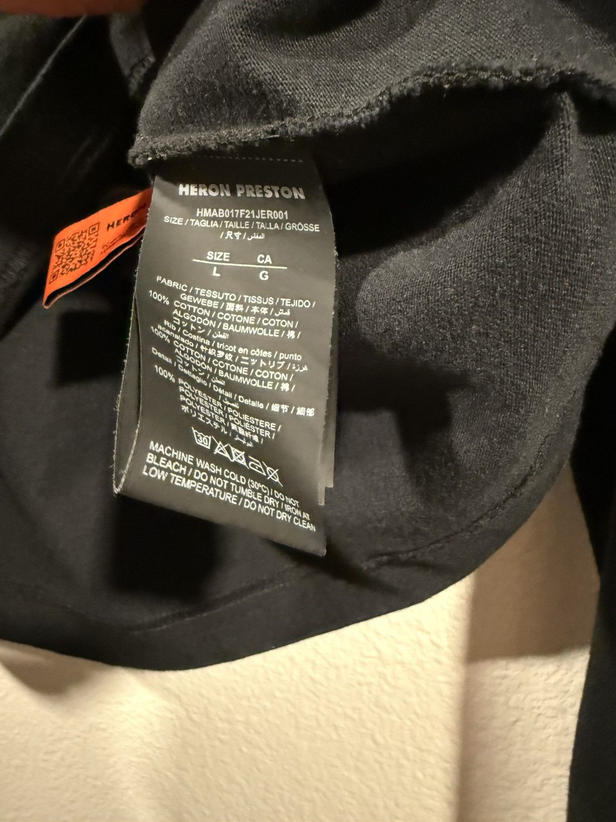 Heron Preston Heron Preston Mockneck Logo Detail L/S Tee Size US L / EU 52-54 / 3 - 6 Thumbnail