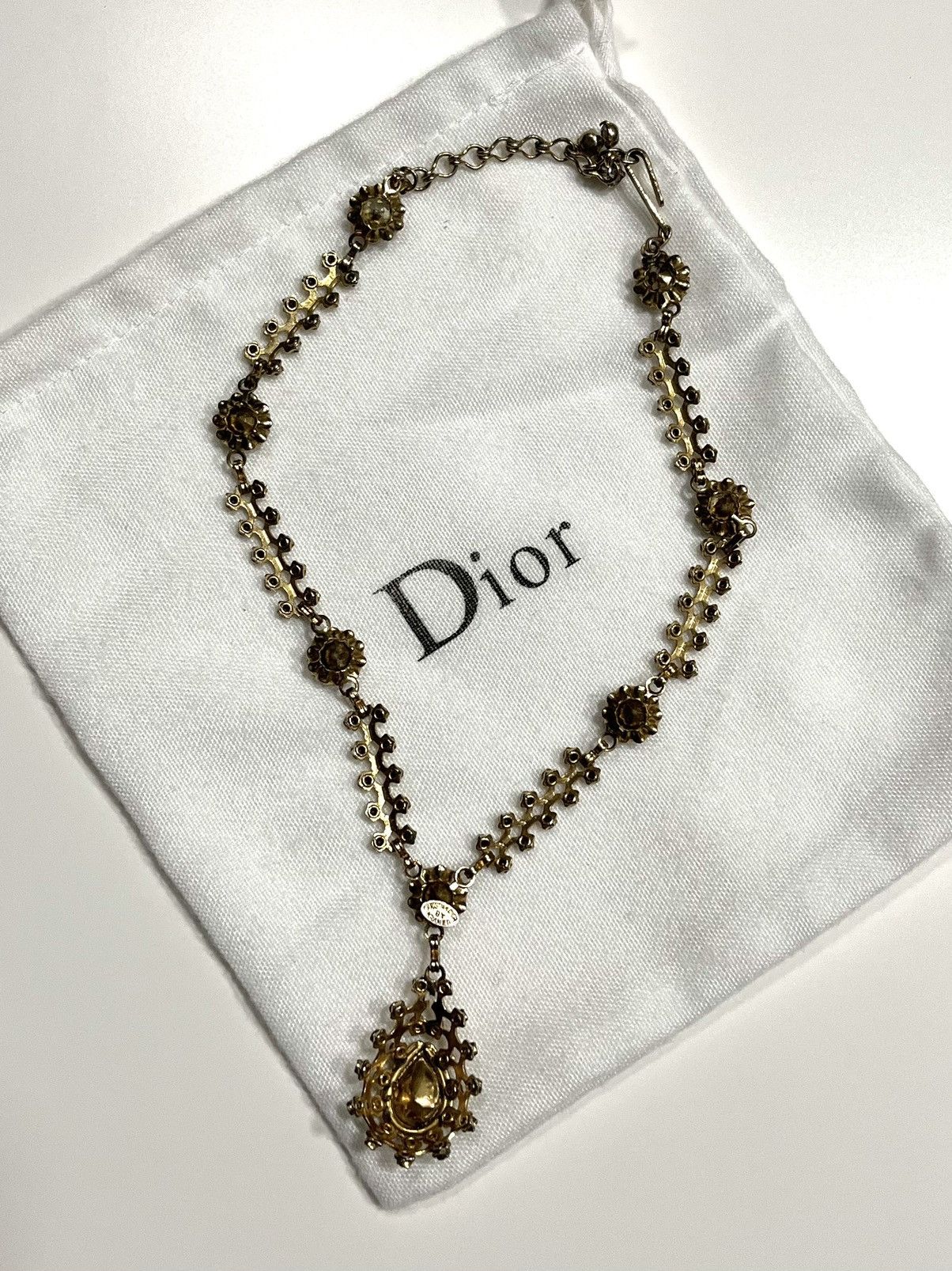 Dior ★0% TAX★ DIOR BY KRAMER REVIVAL LAVALIER NECKLACE CHOKER Size ONE SIZE - 6 Thumbnail