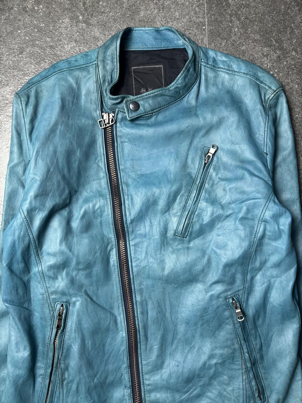 Tete Homme 2000s Tete Homme Asymmetric Leather Jacket Size US S / EU 44-46 / 1 - 3 Thumbnail