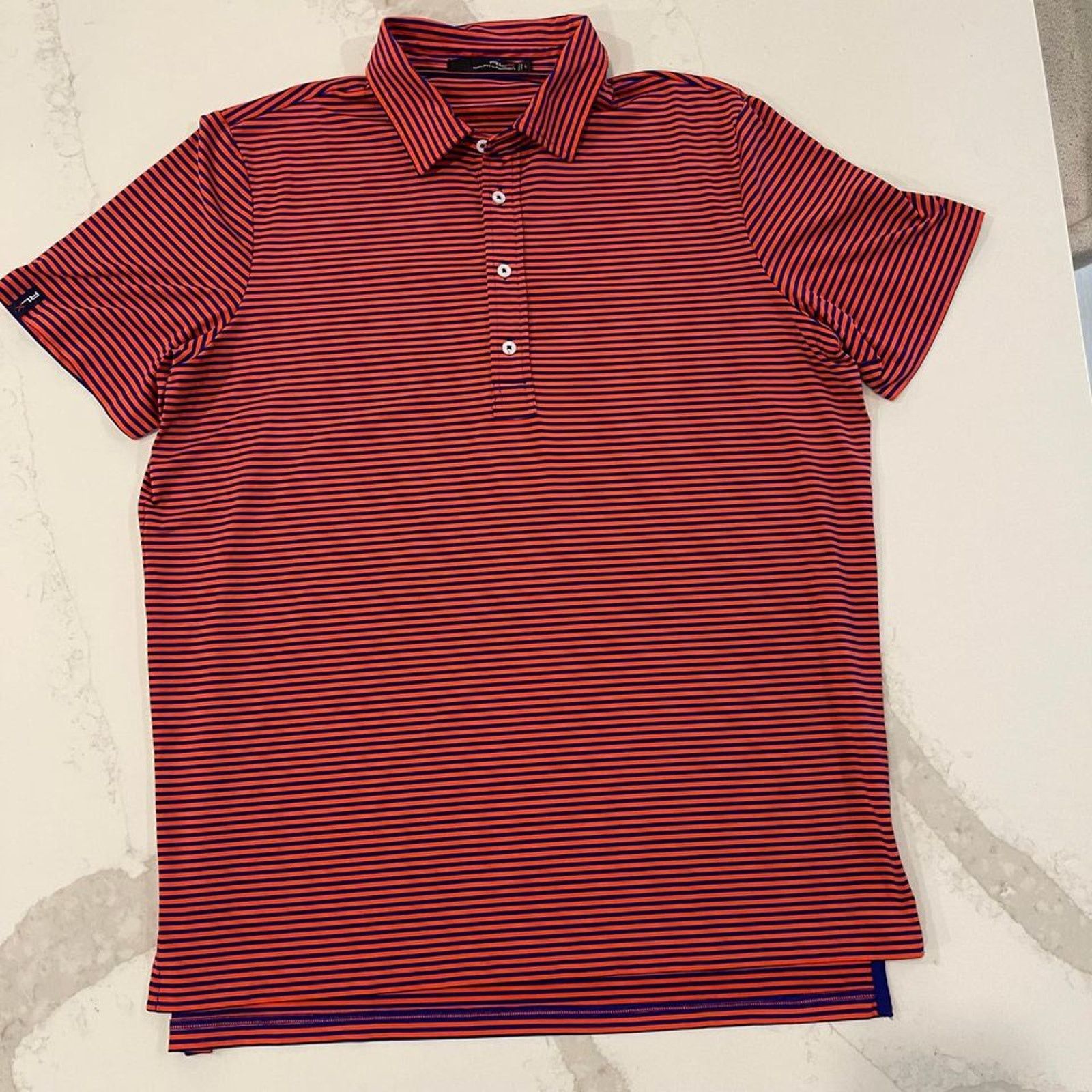 Ralph Lauren RLX Ralph Lauren Polo Shirt Striped Golf Men’s Large Size US L / EU 52-54 / 3 - 1 Thumbnail