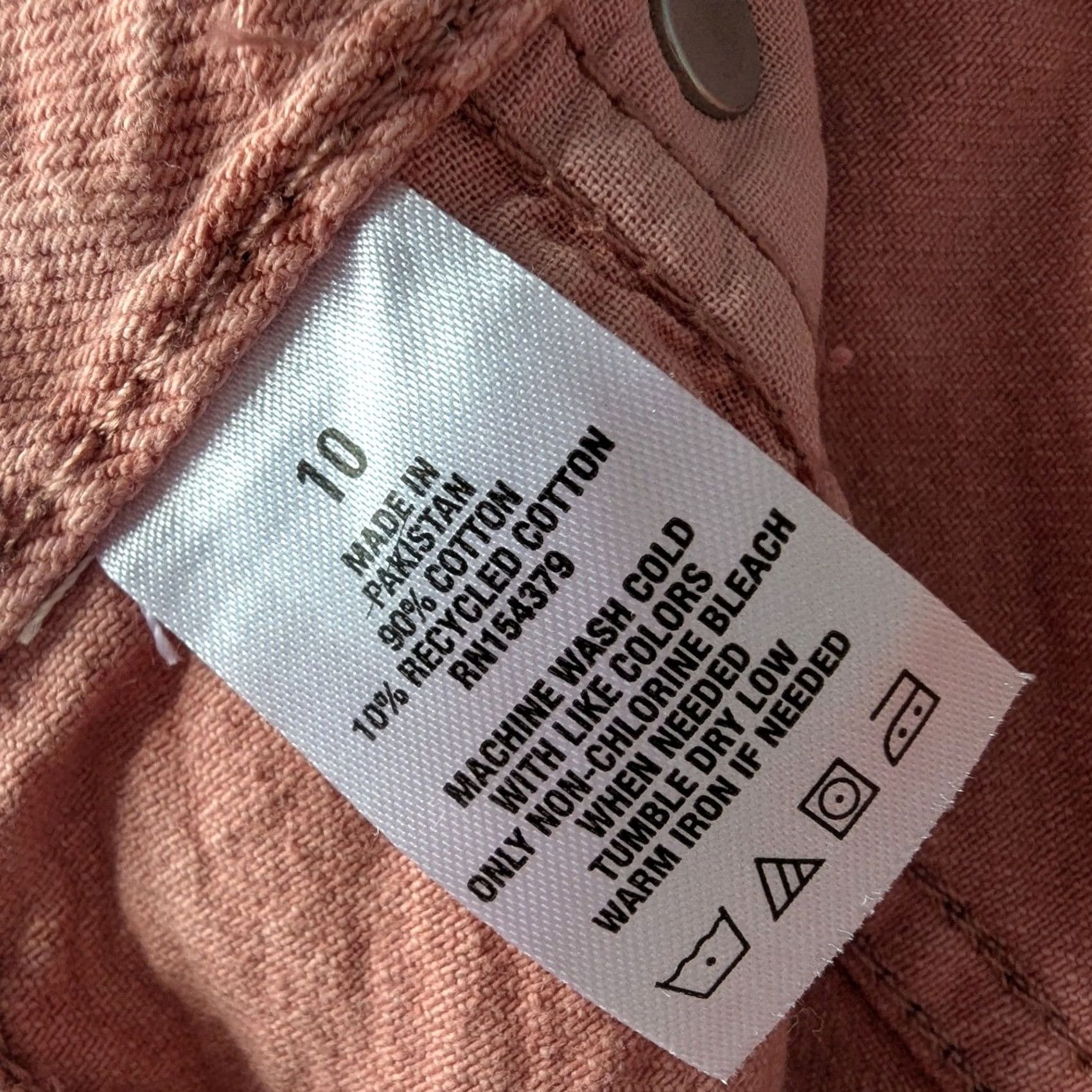Aeropostale Aeropostale Denim Shorts Pink High Rise Cut-Off Distressed Raw Hem 90s Juniors 10 Women Fashion Casual Beach Festival Boyfriend Size 32" / US 10 / IT 46 - 5 Thumbnail