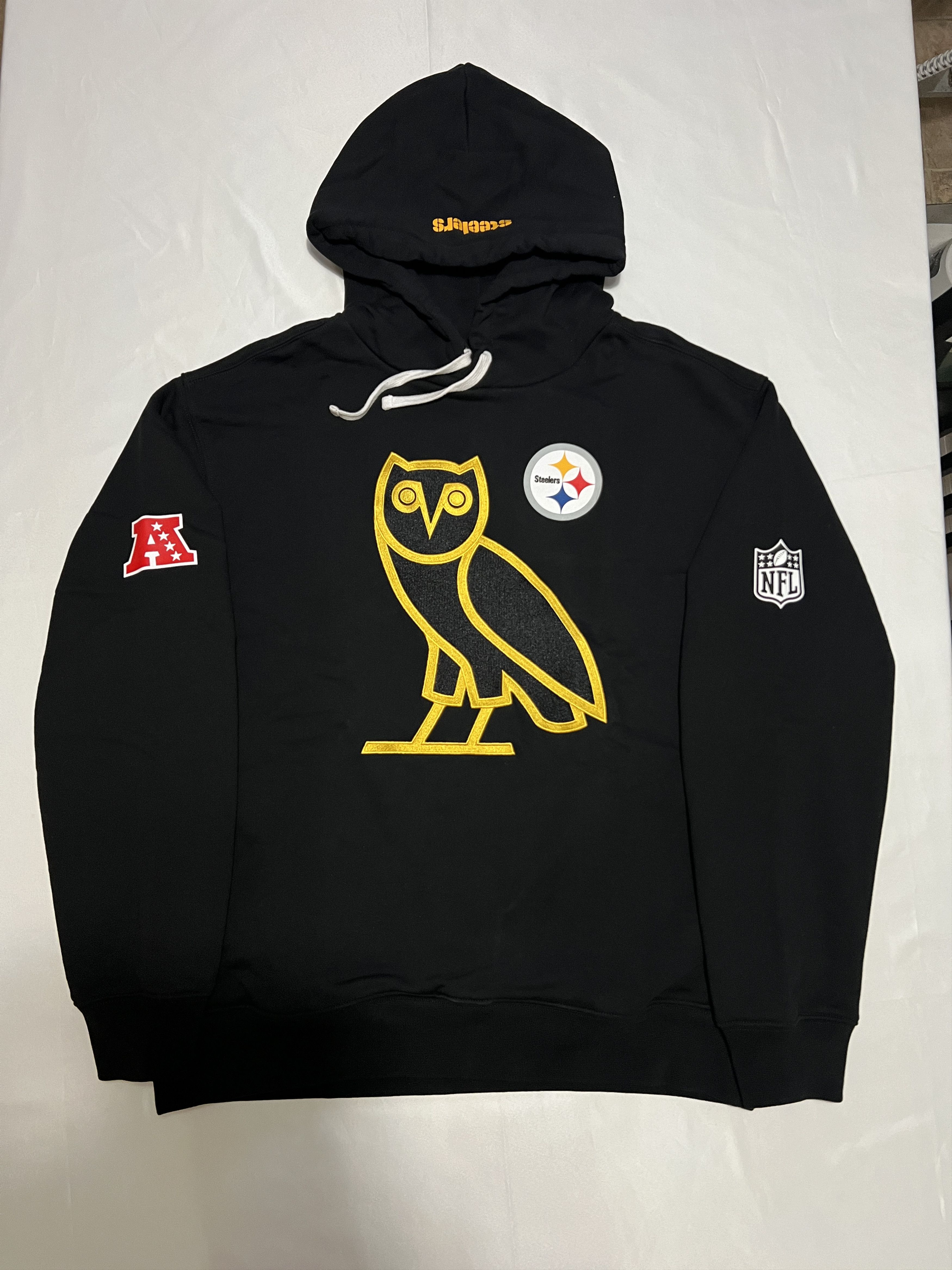 Drake OVO x NFL PITTSBURGH STEELERS OG OWL GAME DAY HOODIE Size US M / EU 48-50 / 2 - 1 Thumbnail