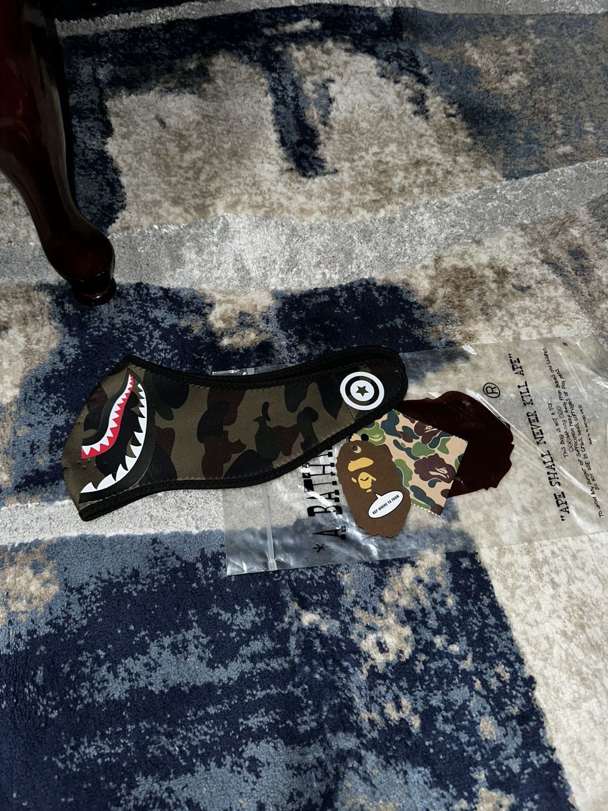 Bape Bape army camo (FW20) Shark Mask Size ONE SIZE - 9 Thumbnail