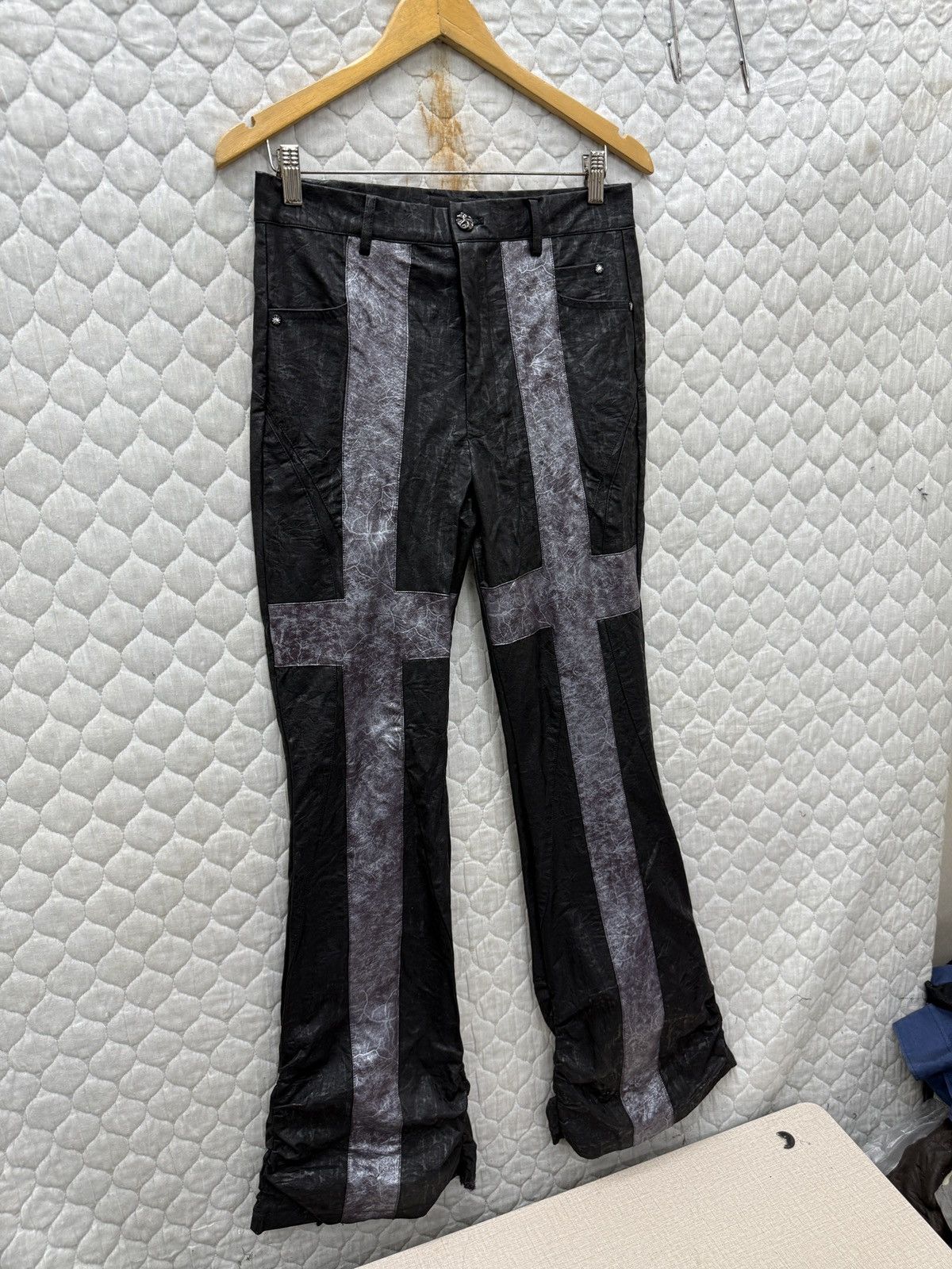Hypebeast 🔥🔥🔥ARCHIVE PUNK GOTH PANTS Size 30" / US 8 / IT 44 - 2 Thumbnail