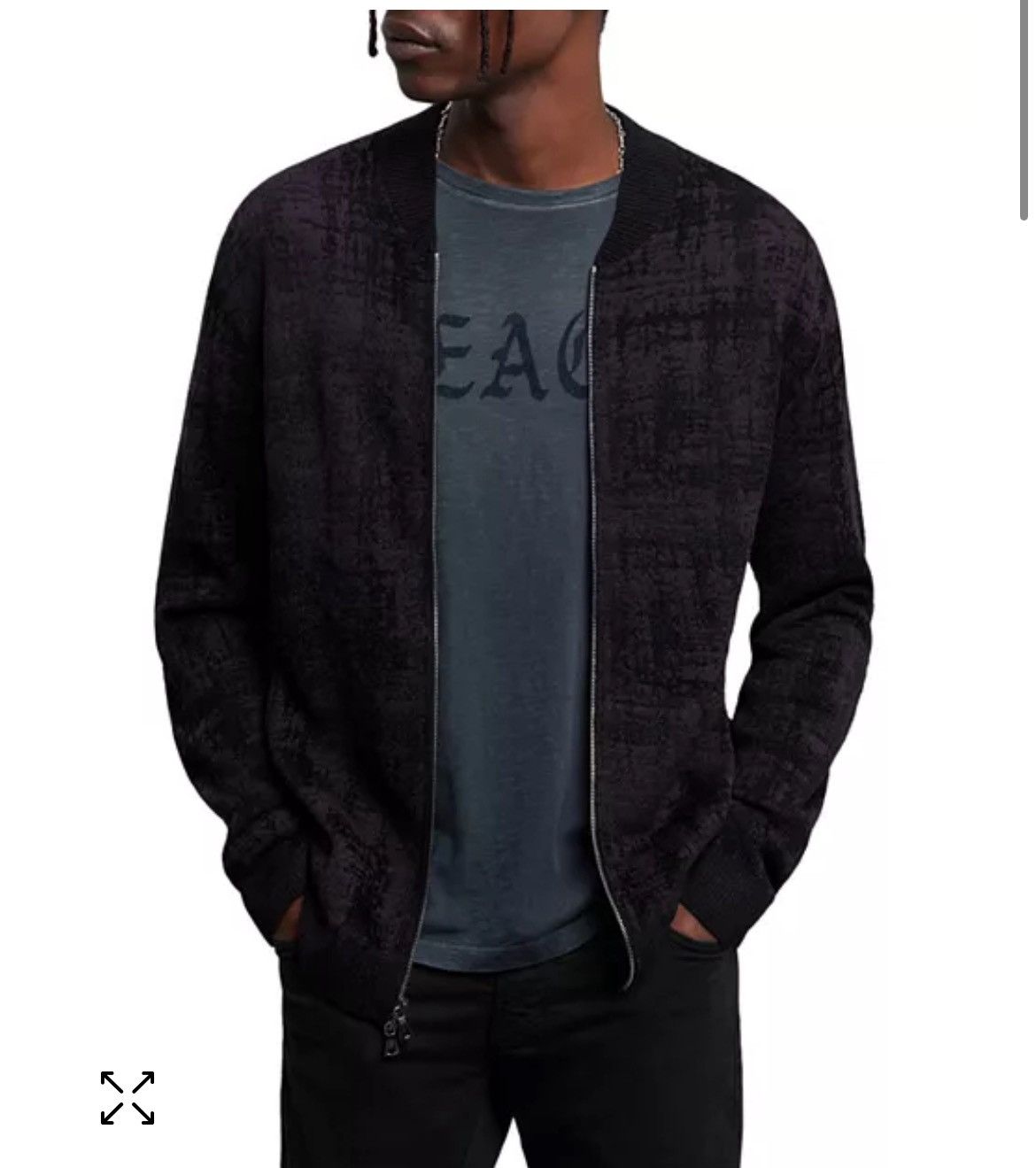 John Varvatos Jacquard cardigan medium Size US M / EU 48-50 / 2 - 8 Thumbnail
