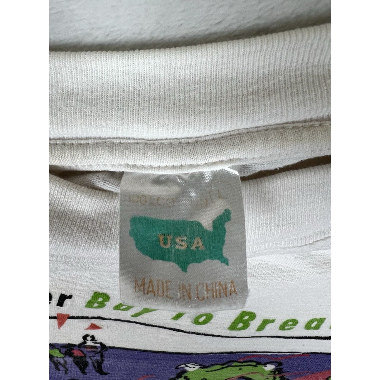 Vintage VINTAGE Examiner Bay To Breakers I Survived T-Shirt 90s 1994 L White Men Short Sleeve Round Neck Cotton USA 90s Mens Size US L / EU 52-54 / 3 - 6 Thumbnail