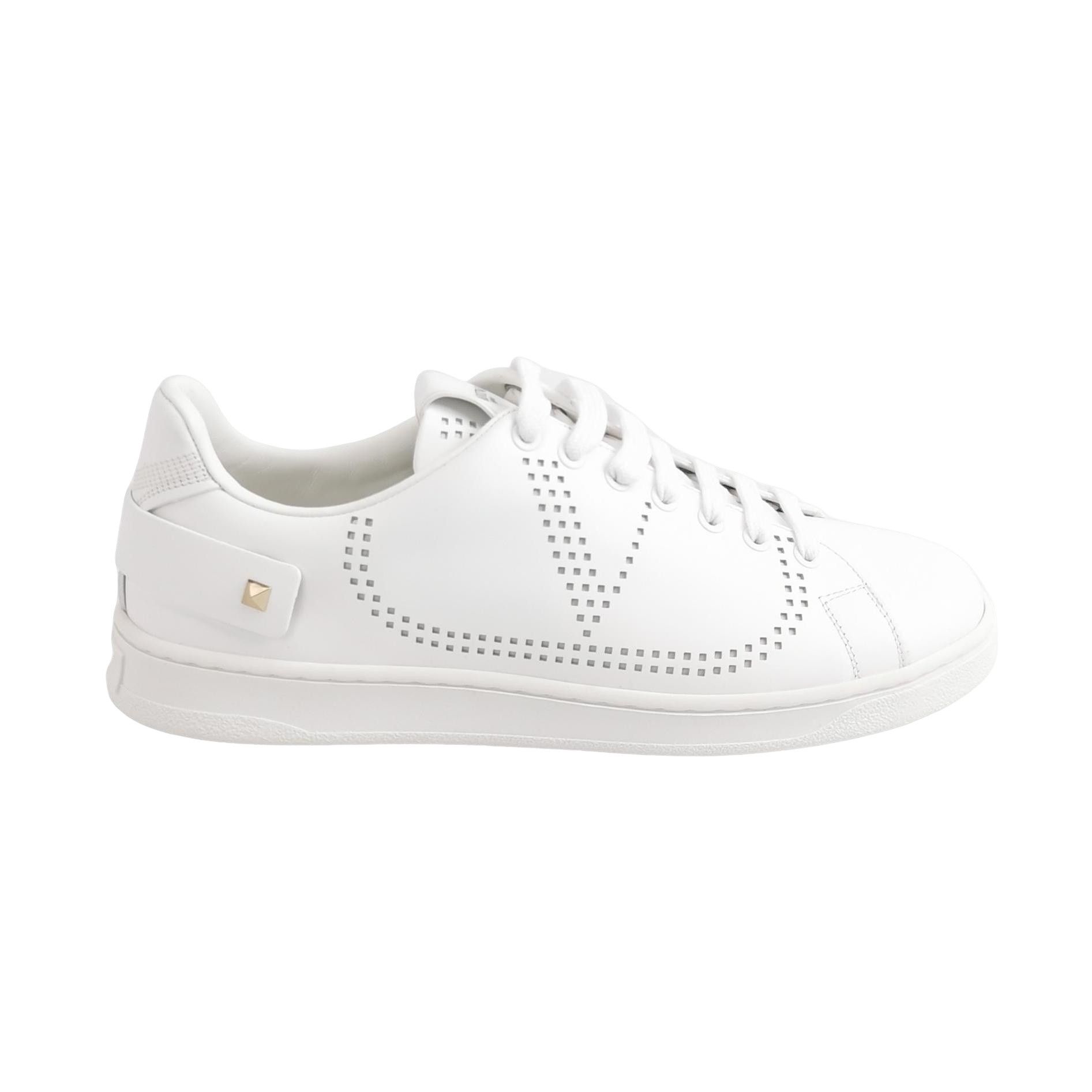 Valentino Valentino Backnet Leather Sneakers 40 Size US 7 / EU 40 - 1 Thumbnail