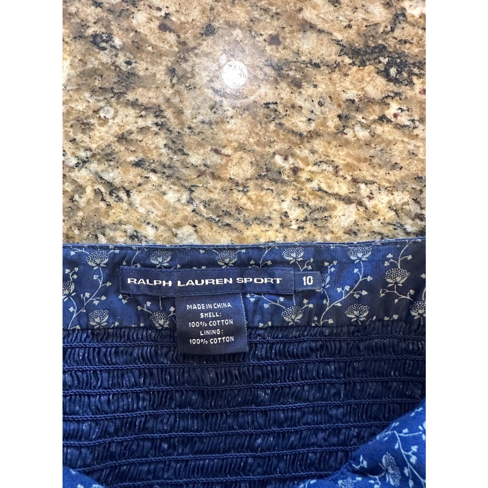 Polo Ralph Lauren Ralph Lauren Sport Dress Women’s A-Line Cotton Midi Floral Blue Size 10 Size L / US 10 / IT 46 - 5 Thumbnail