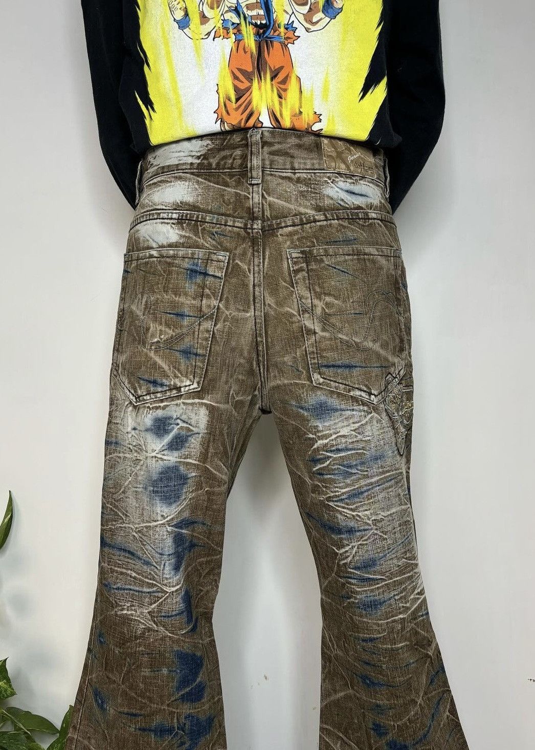 If Six Was Nine Vintage flare mud wash Japanese denim jeans. Size US 31 - 5 Thumbnail