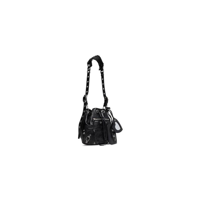 Balenciaga o1tr1nto1125 Size: OS / Le Cagole XS Bucket Bag in Black Size ONE SIZE - 3 Thumbnail