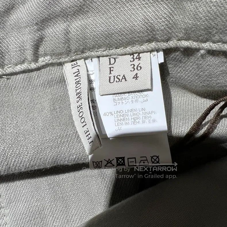 Brunello Cucinelli Brunello Cucinelli Back leather label slogan pleated strai Size 26" / US 2 / IT 38 - 4 Thumbnail