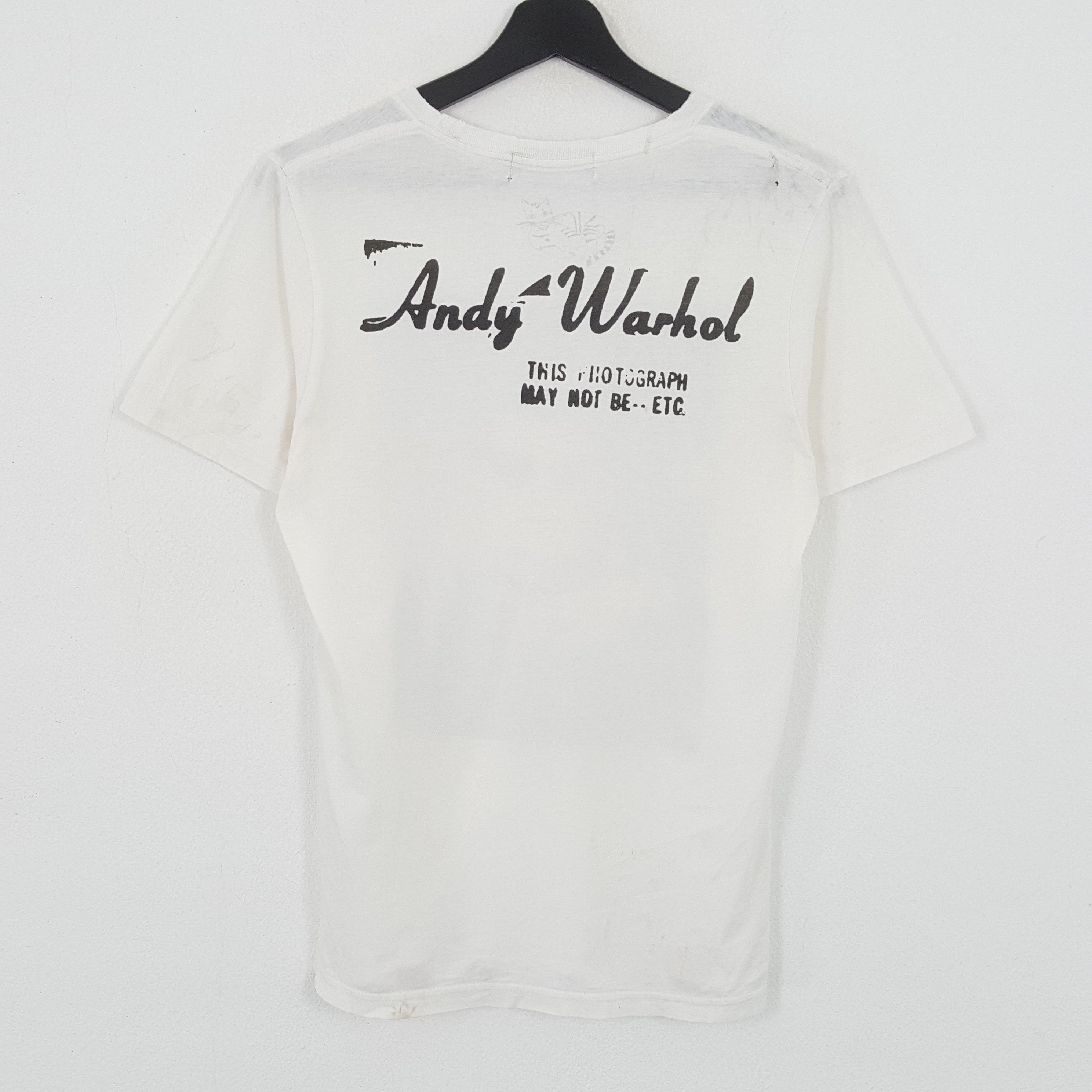 Andy Warhol × Hysteric Glamour × Vintage Andy Warhol By HYSTERIC GLAMOUR Japanese Streetwear Tshirt Size S / US 4 / IT 40 - 3 Thumbnail