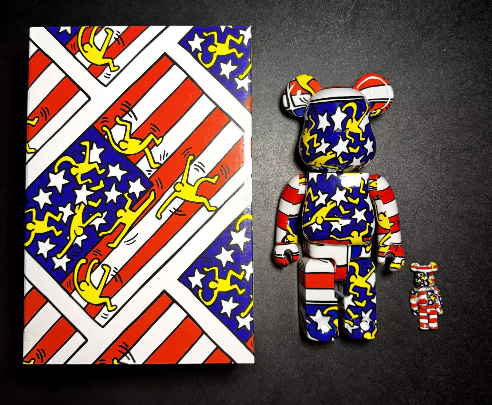 Medicom Toy Keith Haring American Flag Bearbrick DesignerCon 400% Set Size ONE SIZE - 1 Thumbnail