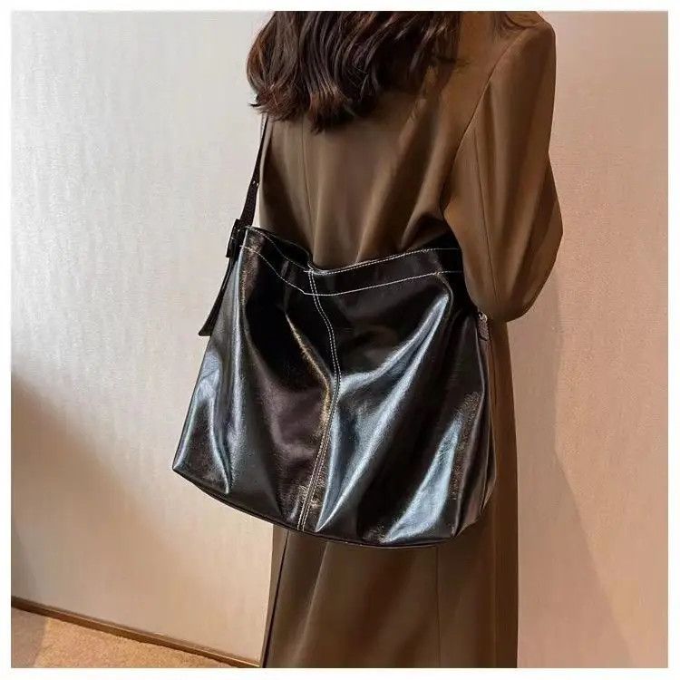 Leather Black pu leather shoulder bag Size ONE SIZE - 4 Thumbnail