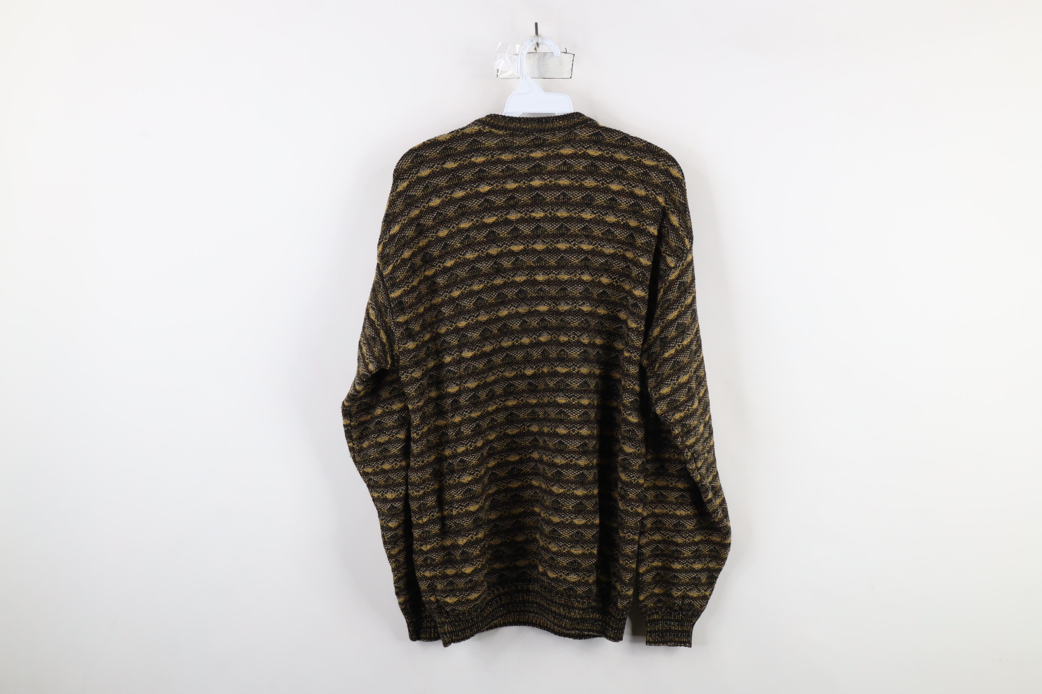 Vintage Vintage 90s Coogi Style Rainbow Geometric Knit Sweater USA Size US M / EU 48-50 / 2 - 7 Thumbnail