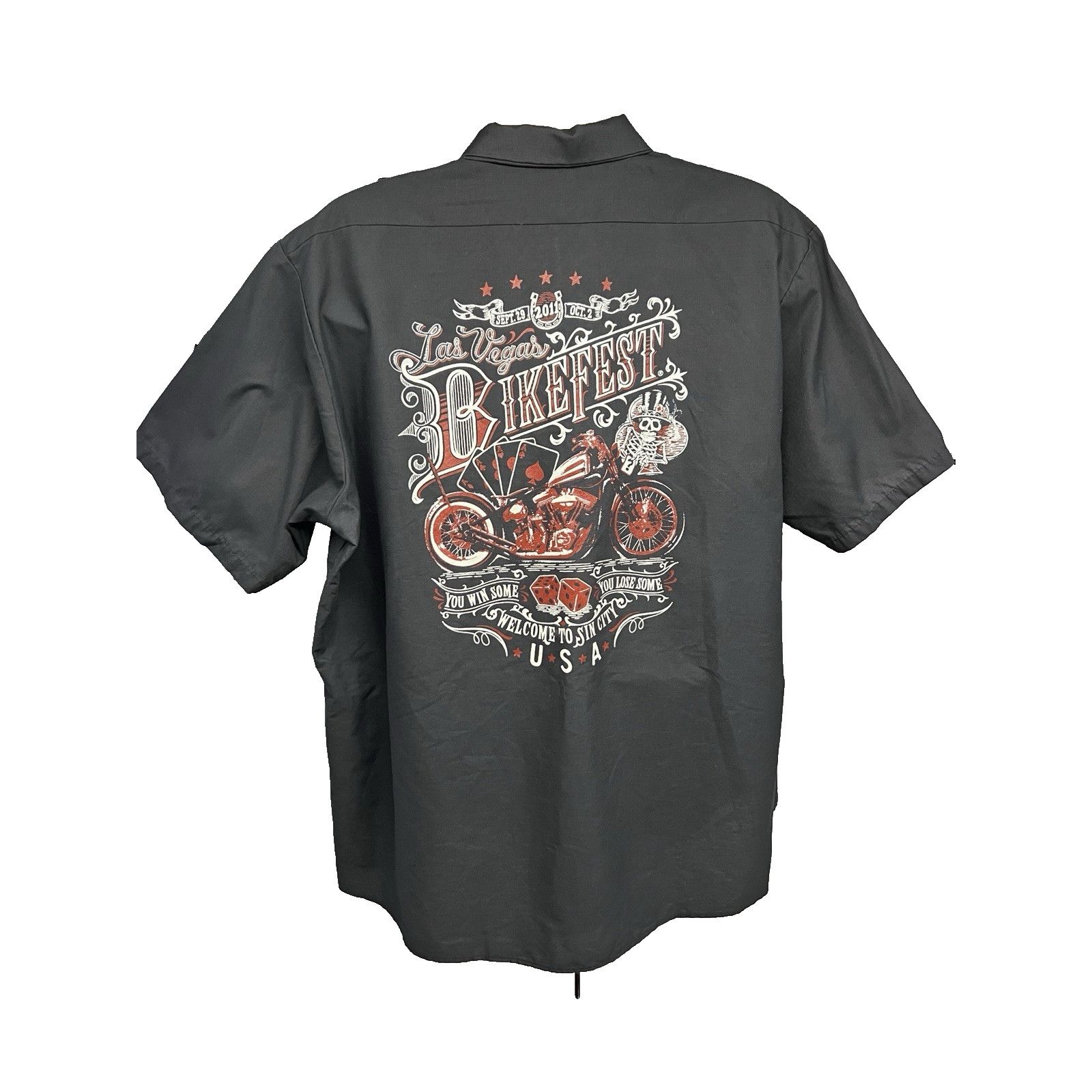 Other Red Kap Gray Graphic Mechanic Button Up Shirt 2XL Pockets Size US XXL / EU 58 / 5 - 1 Thumbnail