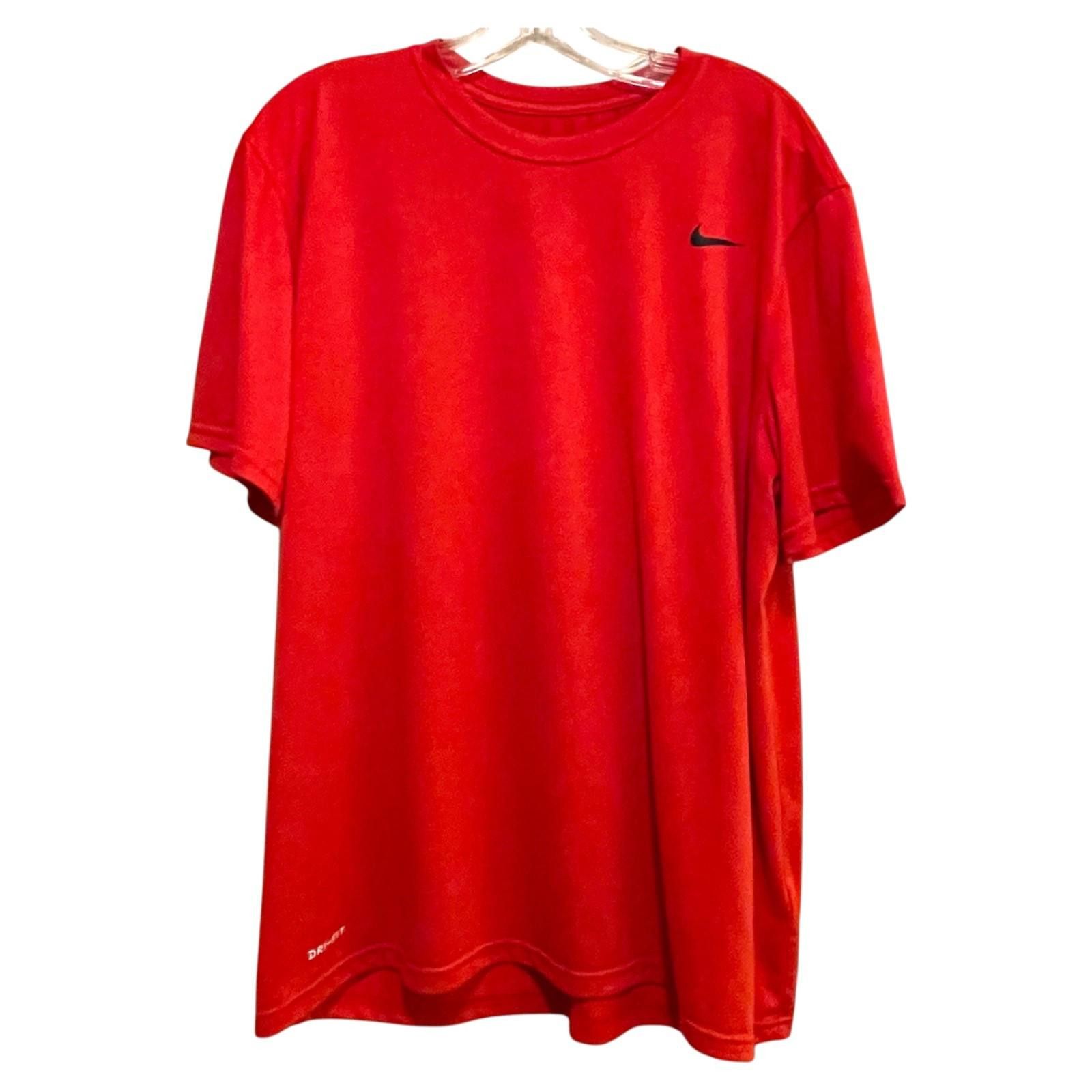 Nike Nike Dri-Fit Red T-Shirt Men's XL Athletic Training Tee Size US XL / EU 56 / 4 - 1 Thumbnail
