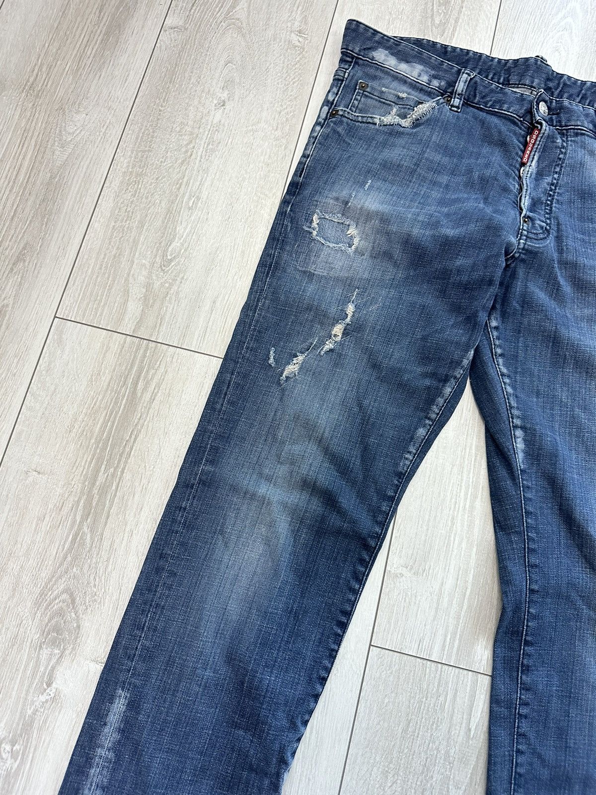 Dsquared2 Dsquared2 Distressed Vintage Denim Jeans Pants (A032) Size US 34 / EU 50 - 5 Thumbnail
