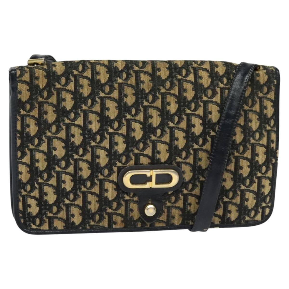 Dior DIOR Trotter Canvas Shoulder Bag Navy Size ONE SIZE - 1 Thumbnail