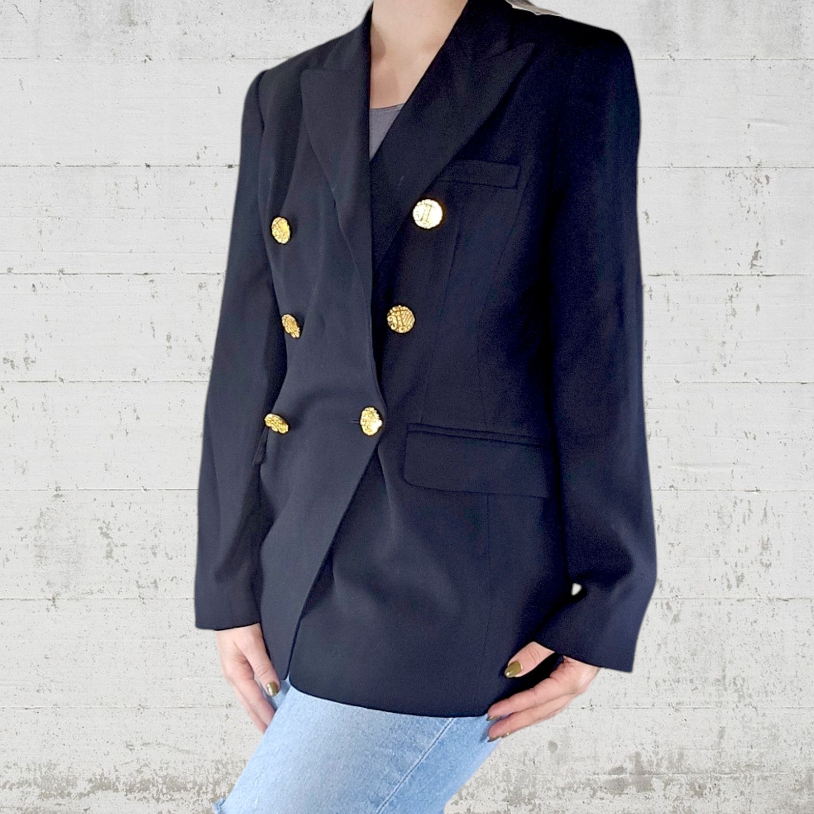 Ellen Tracy Vintage 80s Ellen Tracy Double Breasted Crest Blazer Size 6 Size M / US 6-8 / IT 42-44 - 12 Thumbnail