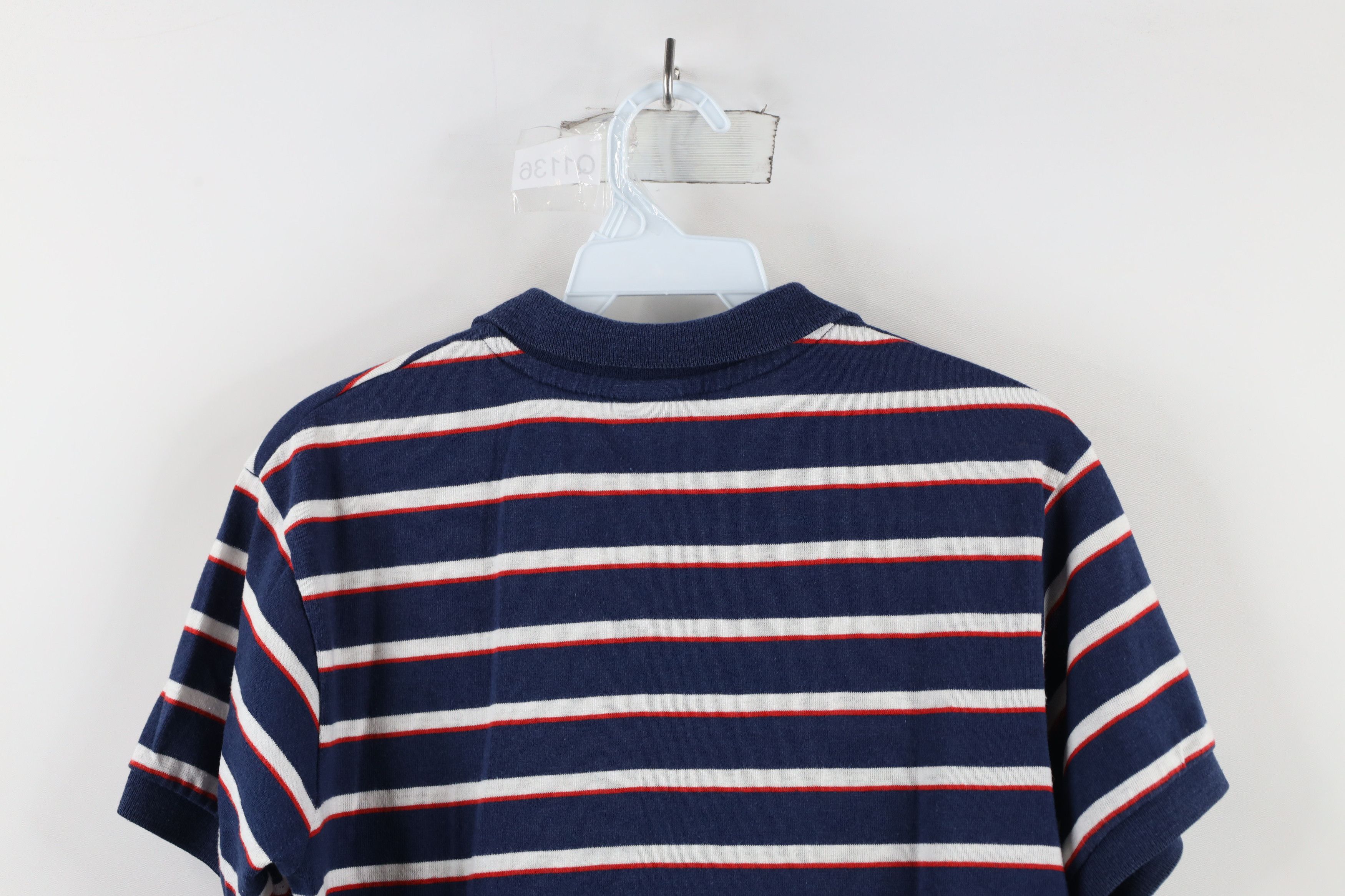 Vintage Vintage 70s Streetwear Striped Knit Collared Polo Shirt USA Size M / US 6-8 / IT 42-44 - 9 Thumbnail