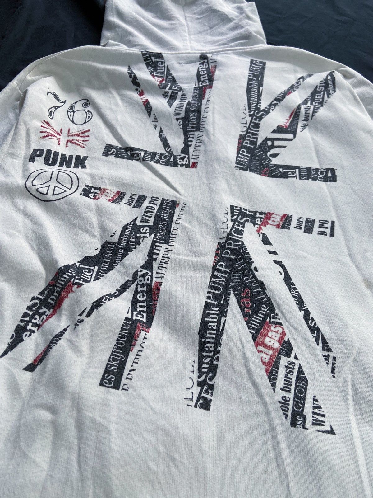 Japanese Brand COMMONTAGE PUNK 76 TRASHED ZIP HOODIE Size US M / EU 48-50 / 2 - 19 Thumbnail