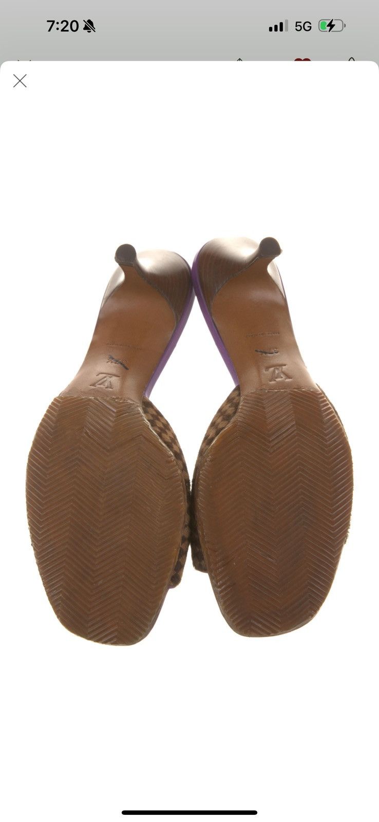 Louis Vuitton Ponyhair Animal Print Slides Size US 7.5 / IT 37.5 - 4 Thumbnail